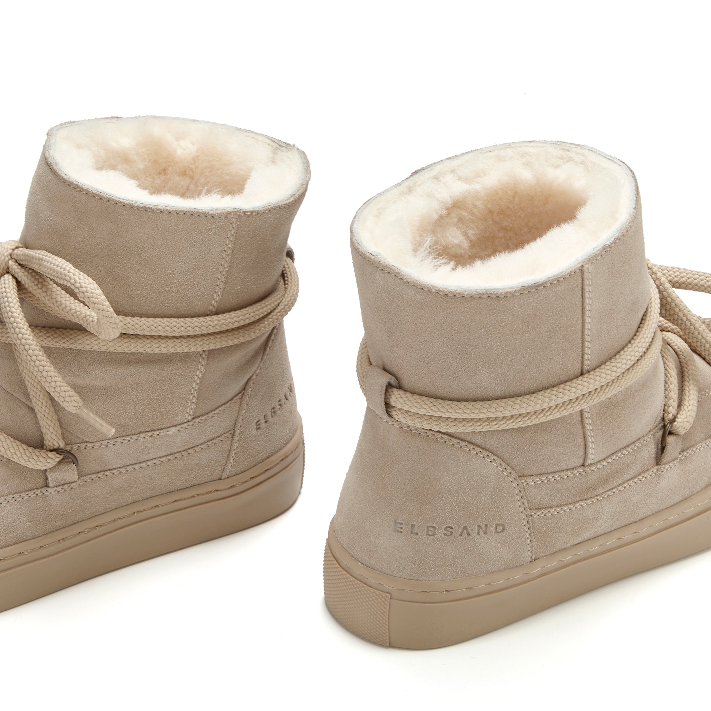 Elbsand Bottines »Boots, Winterstiefelette, Winterboots, Stiefel, Lederstiefelette«  bottes d'hiver en cuir avec doublure en peau de mouton douce