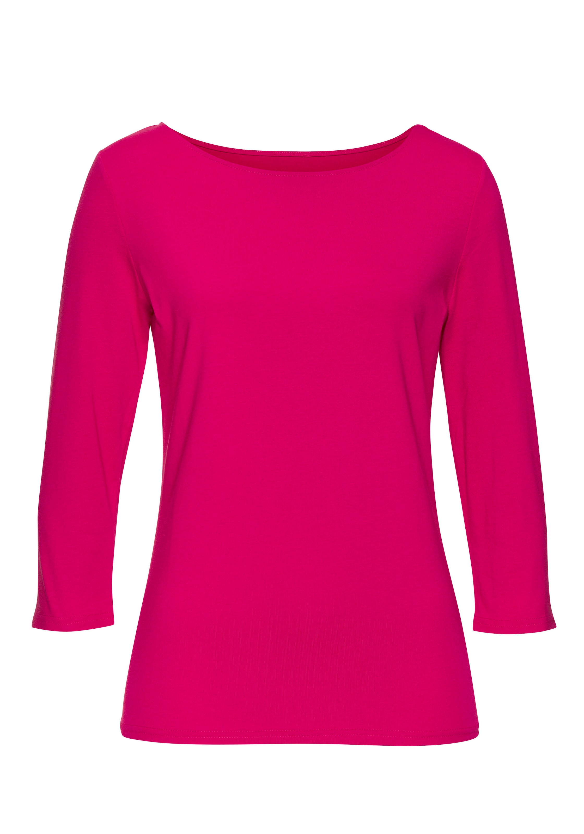 LASCANA 3/4-Arm-Shirt, (2er-Pack), aus elastischer Baumwoll-Modal-Qualität