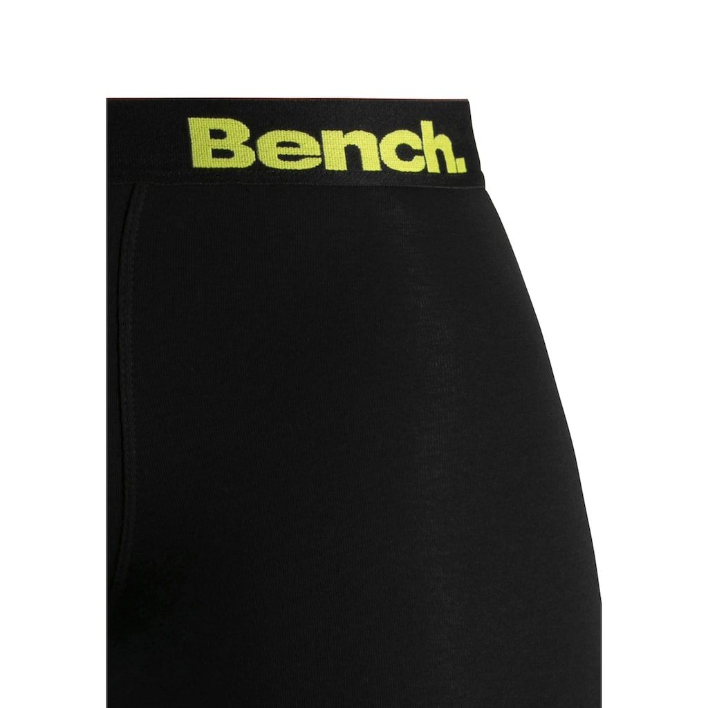 Bench. Langer Boxer »Boxershorts für Herren«, (Packung, 4 St.), Unterhosen mit Logoschriftzug im Bund