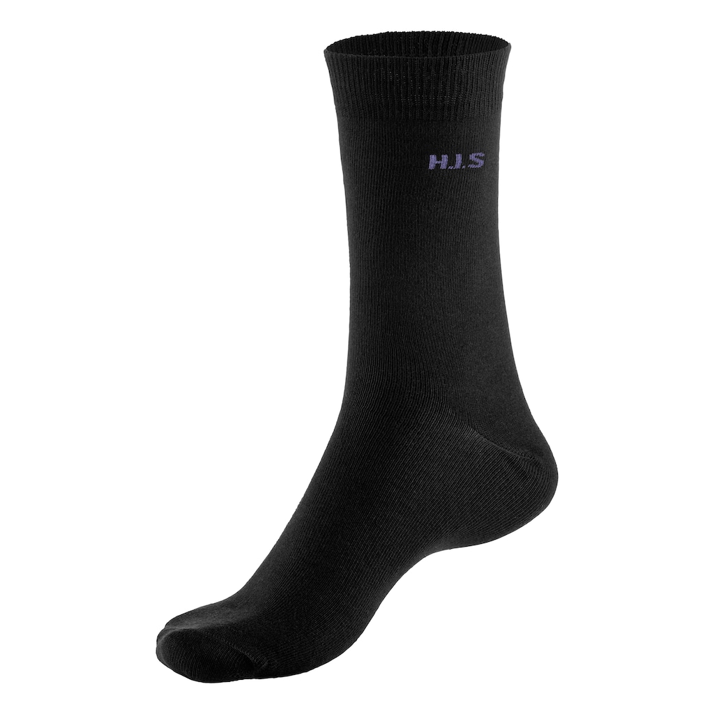 H.I.S Socken, (Packung, 10 Paar), mit farbigem Innenbund