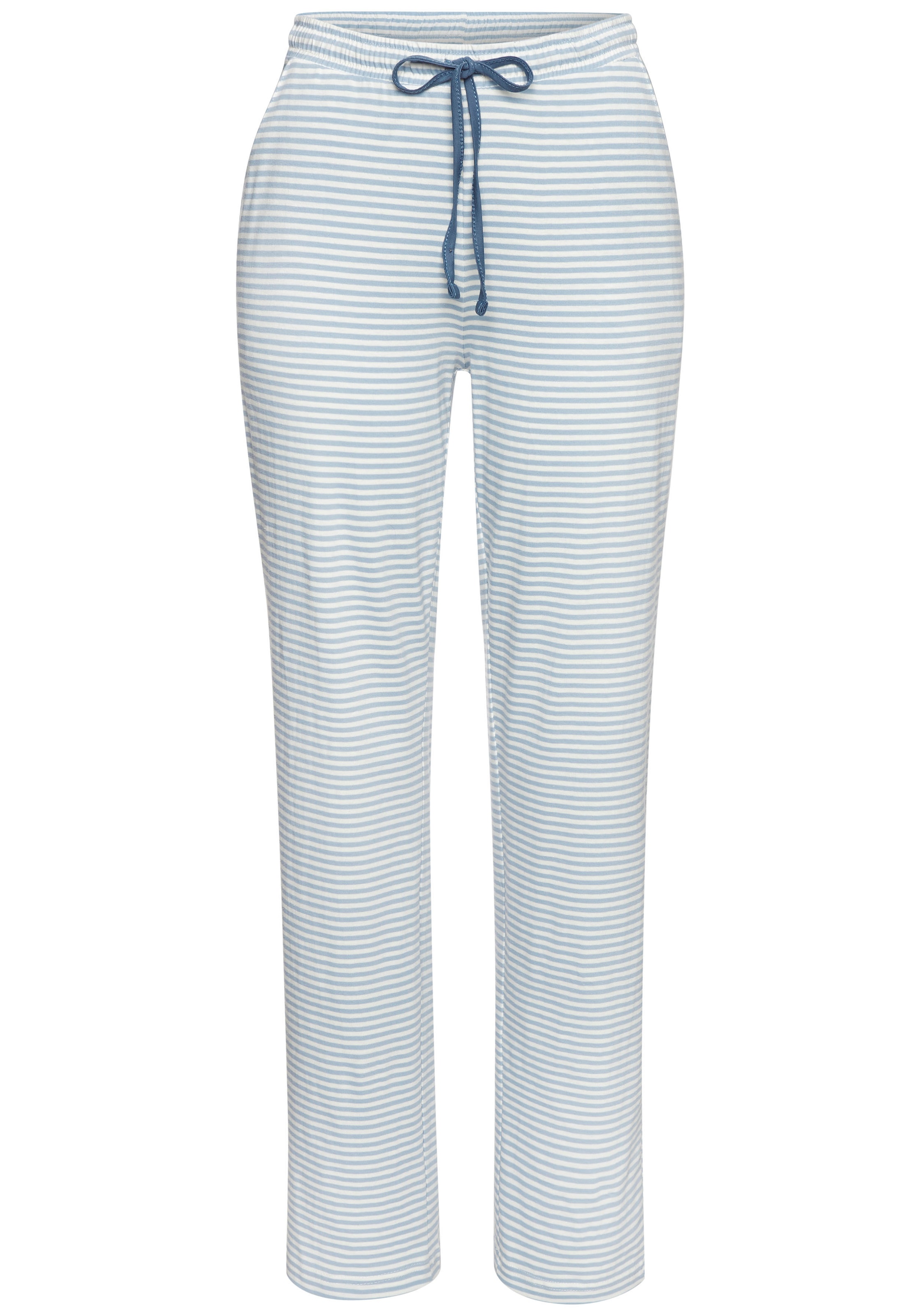 Vivance Dreams Pyjama Set, 2 tlg. mit feinem Streifenmuster