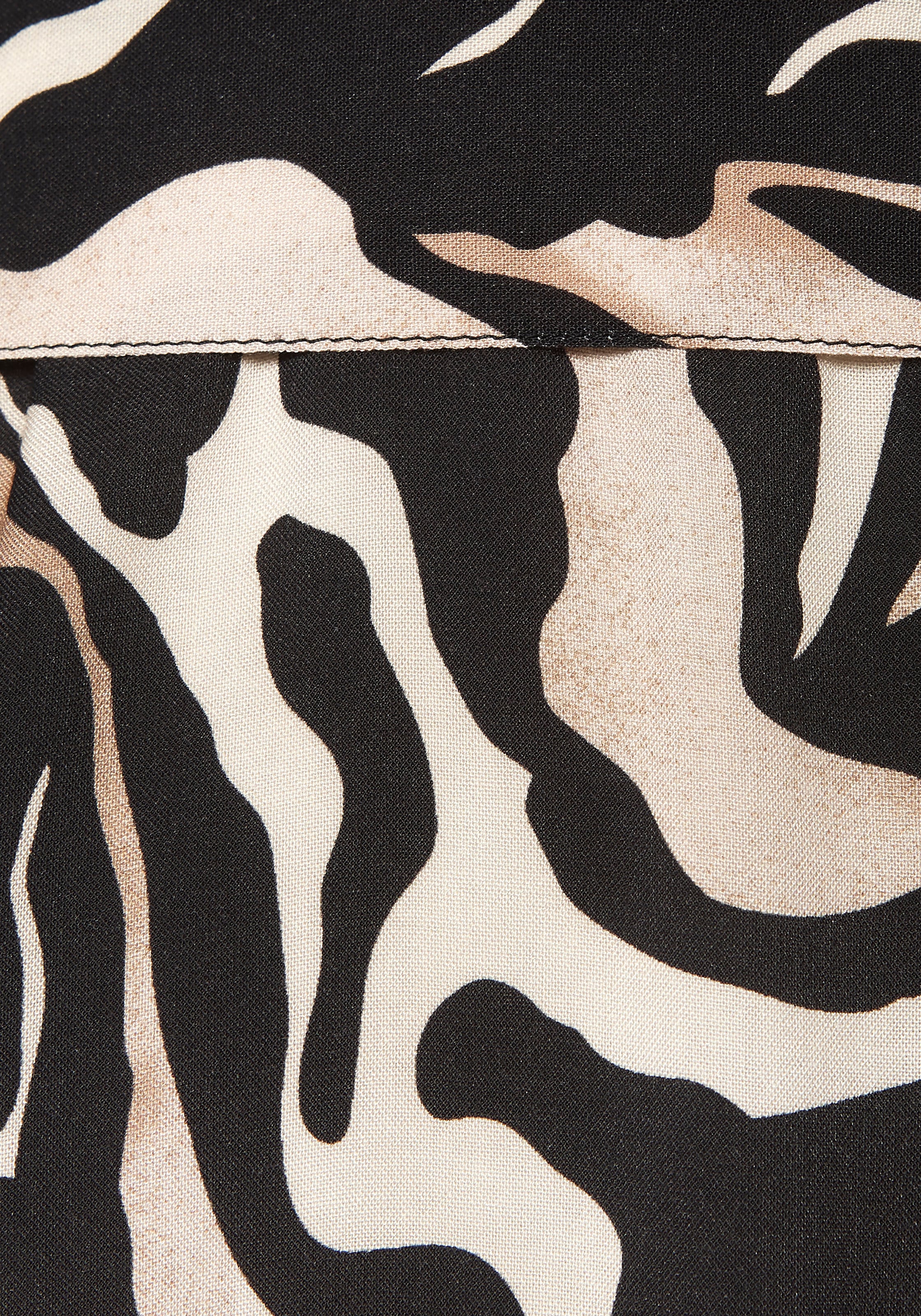 Vivance Hemdblusenkleid mit Bindegürtel,  Ohne Taschen kleiner Blusenkragen und Sommerlicher Alloverduck