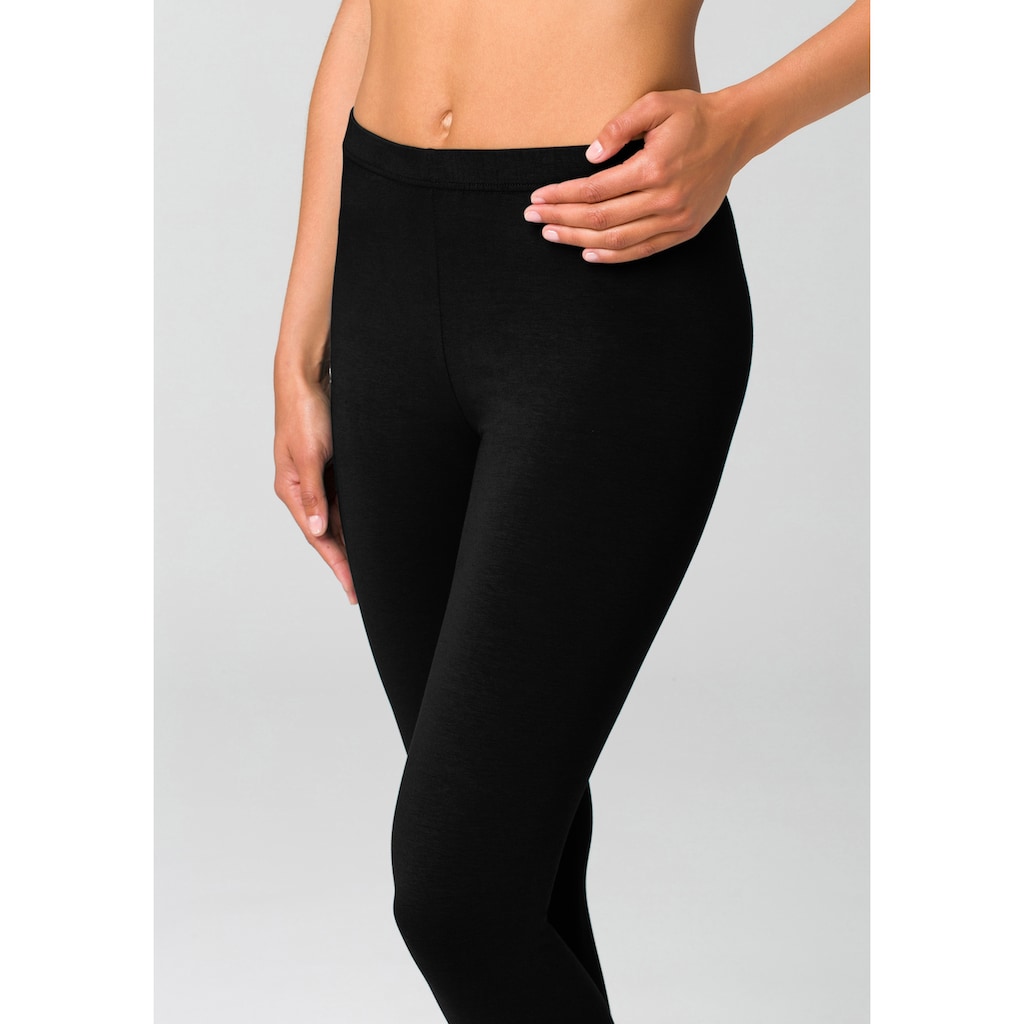 Vivance active Leggings, (2er-Pack), mit Gummibund, Loungewear