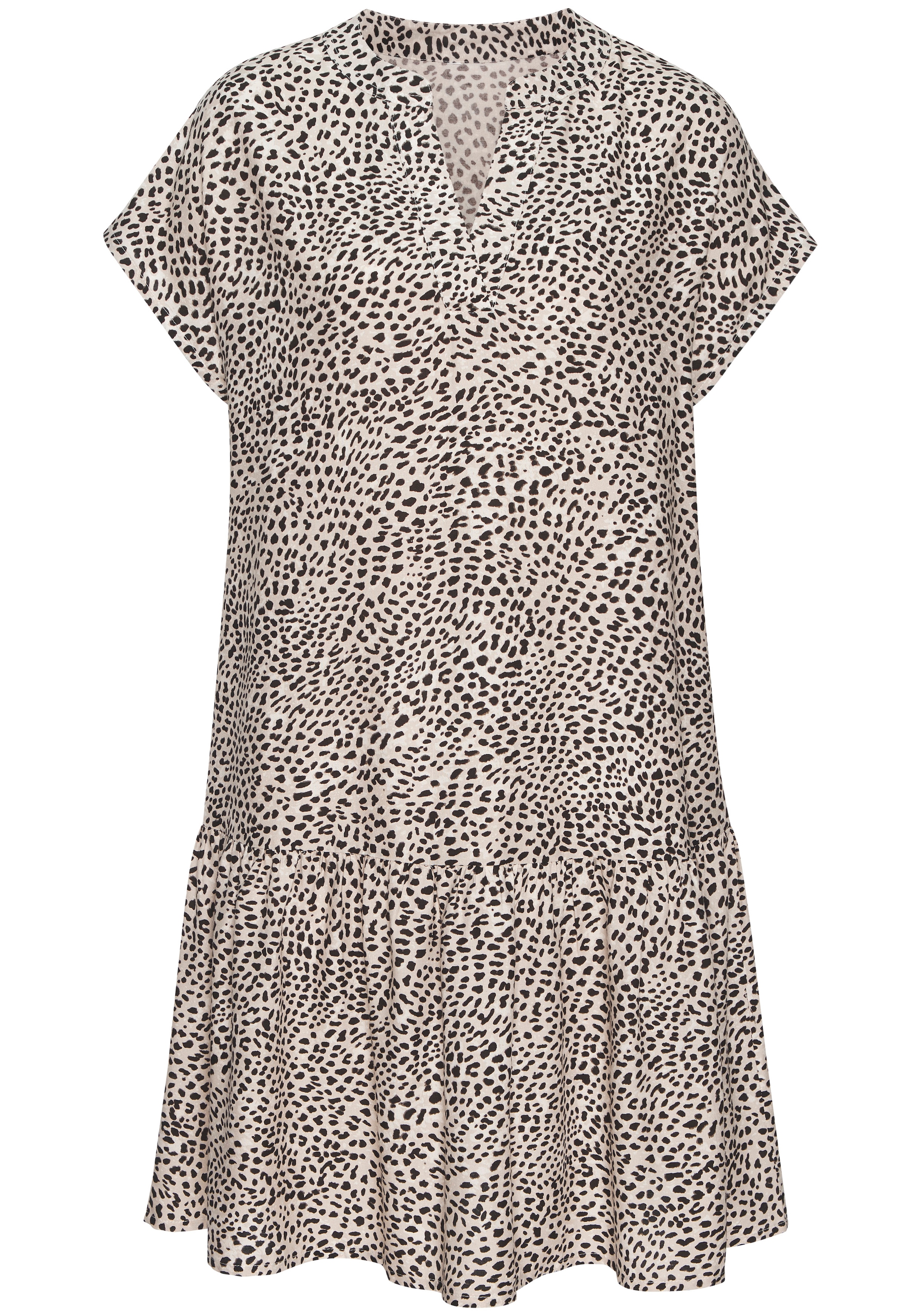 LASCANA Robe chemisier Avec imprimé animalier intégral