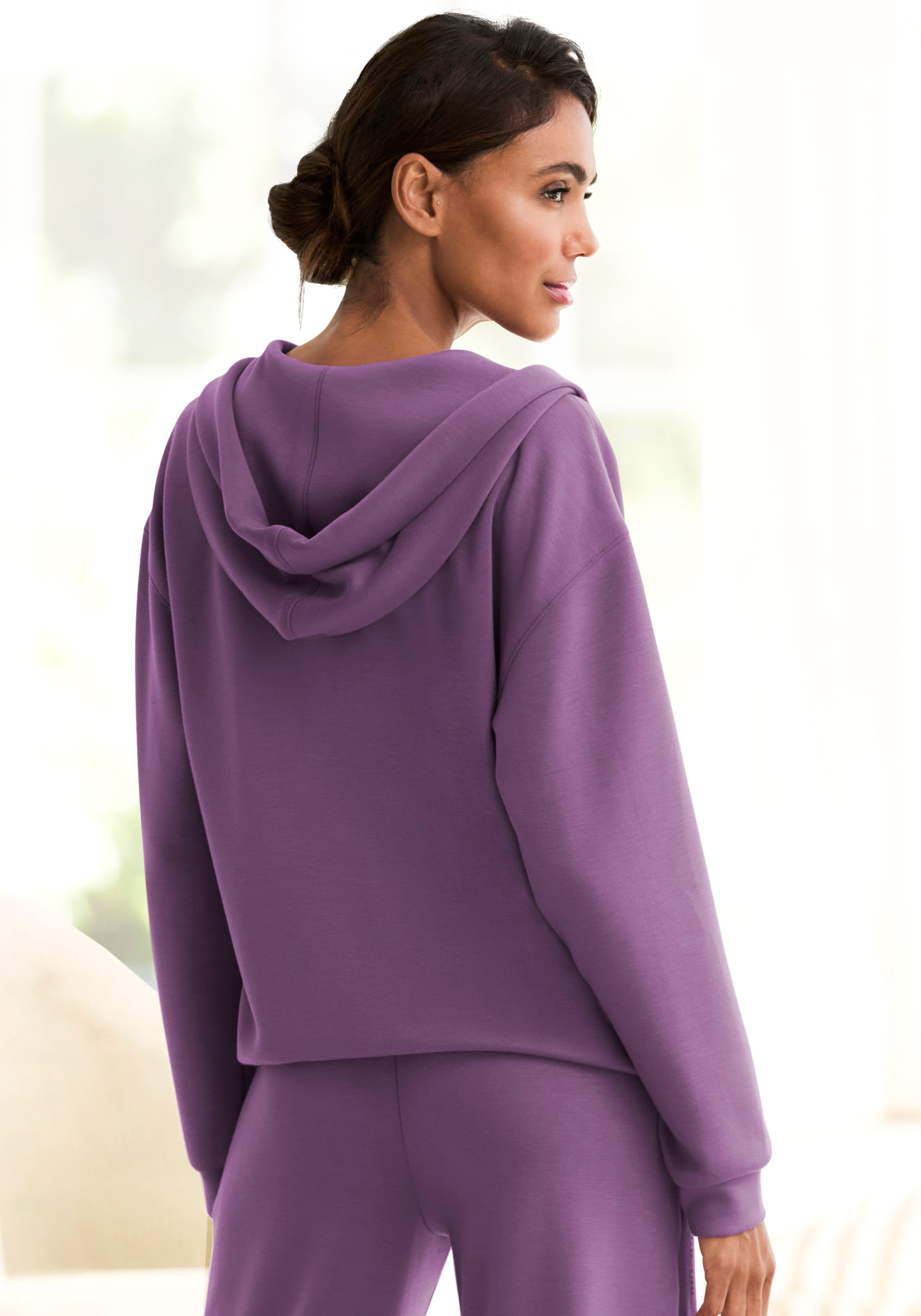 French Connection Hoodie, mit V-Ausschnitt und breitem Kragen, Loungewear