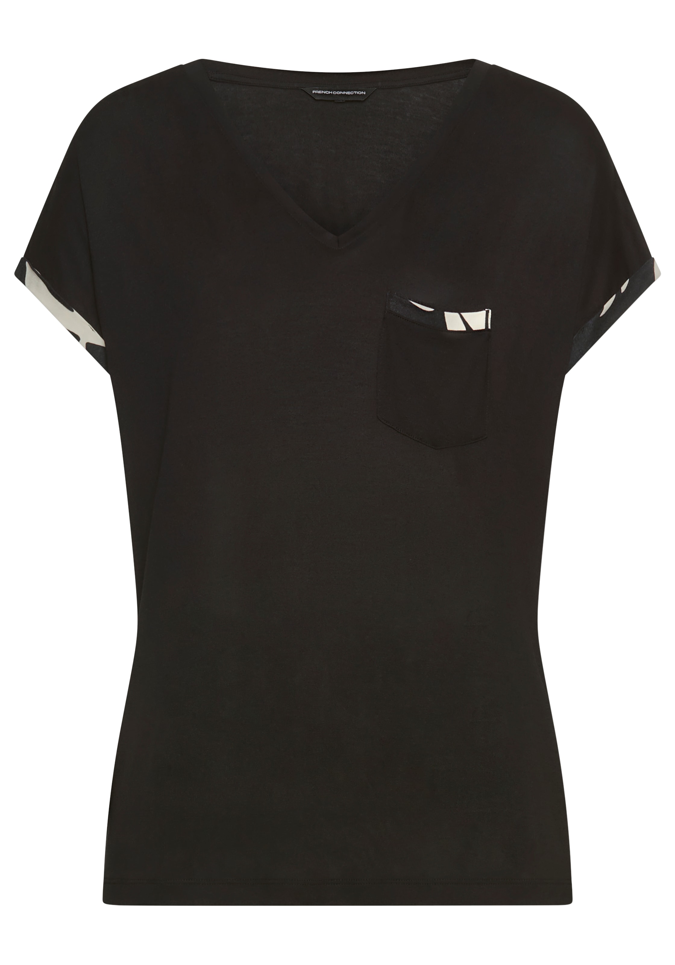 French Connection Shorty 2 im zeitlosen Schwarz-Weiss-Look