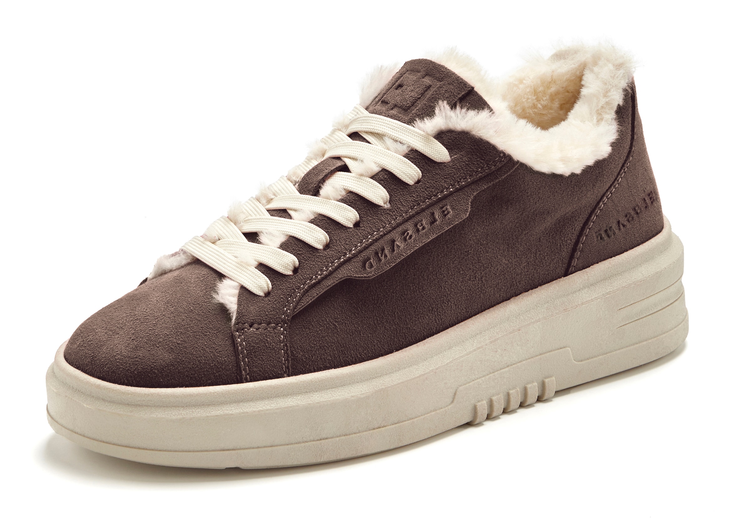 Elbsand Sneakers »Schnürschuh, Turnschuh, Schnürhalbschuh, Freizeitschuh, Ledersneaker«  NOUVEAU en cuir avec doublure chaude douillette et semelle plateforme