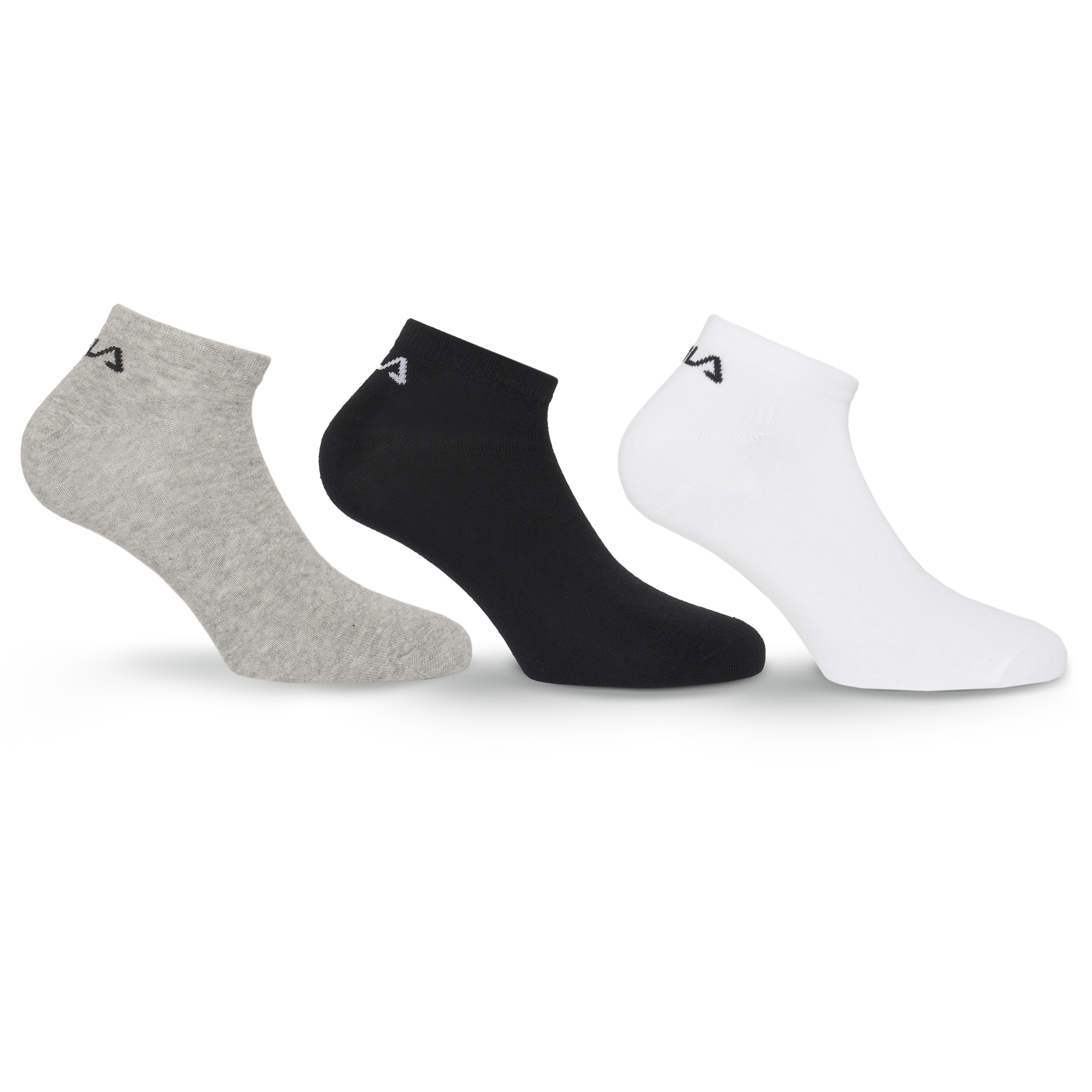 Fila Chaussettes »UNISEX INVISIBLE PLAIN SOCKS« 3 cuis tlg. mit eingestricktem Logo an der Ferse