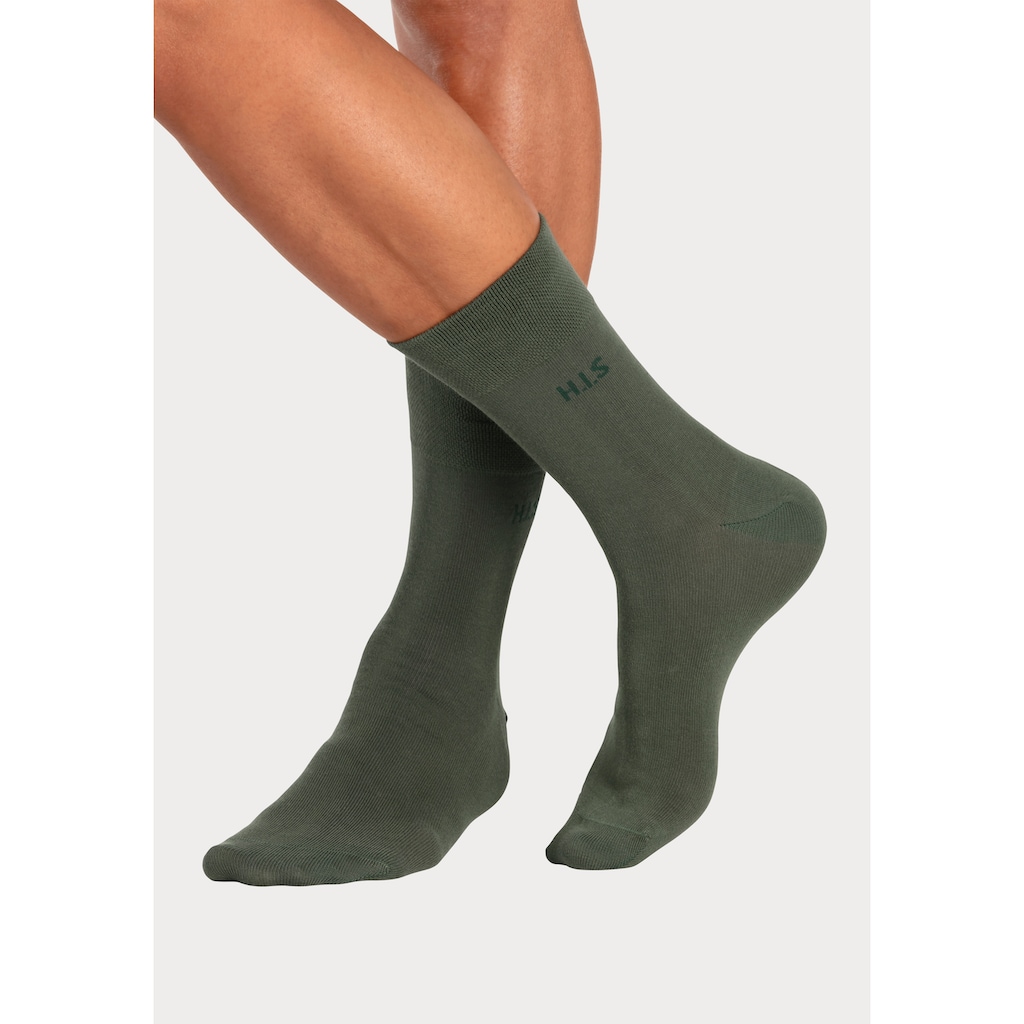 H.I.S Socken, (Packung, 12 Paar), ohne einschneidendes Gummi