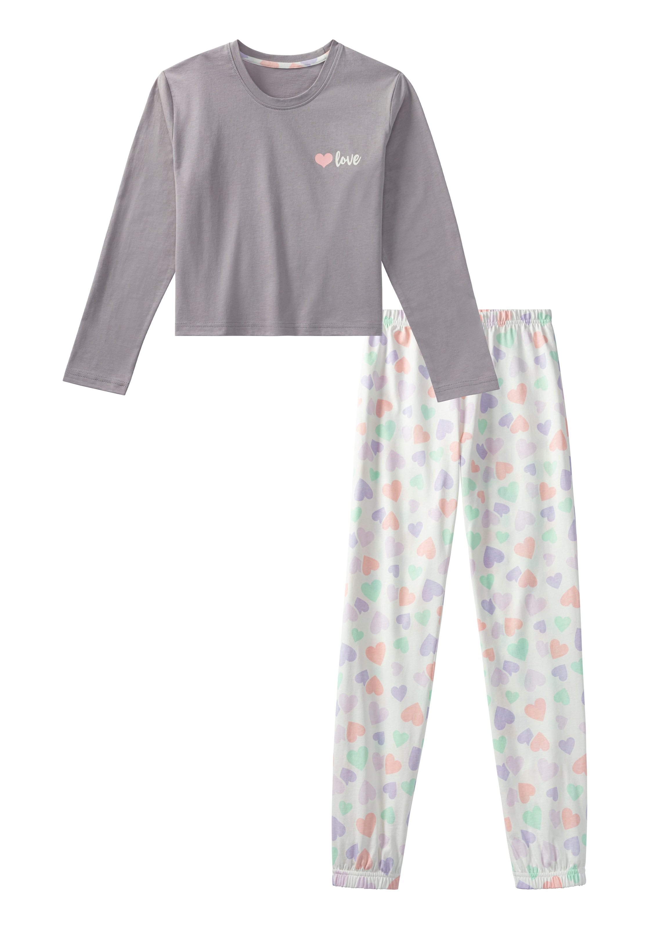 petite fleur Pyjama 1 Stück, 2 tlg. Schlafanzug mit modisch kurzem Shirt