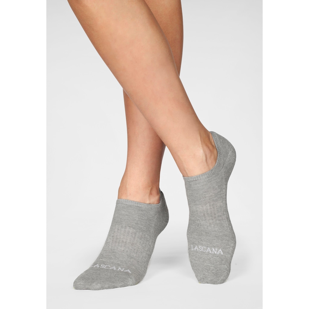 LASCANA ACTIVE Sneakersocken, (Packung, 7 Paar), mit Fussfrottee