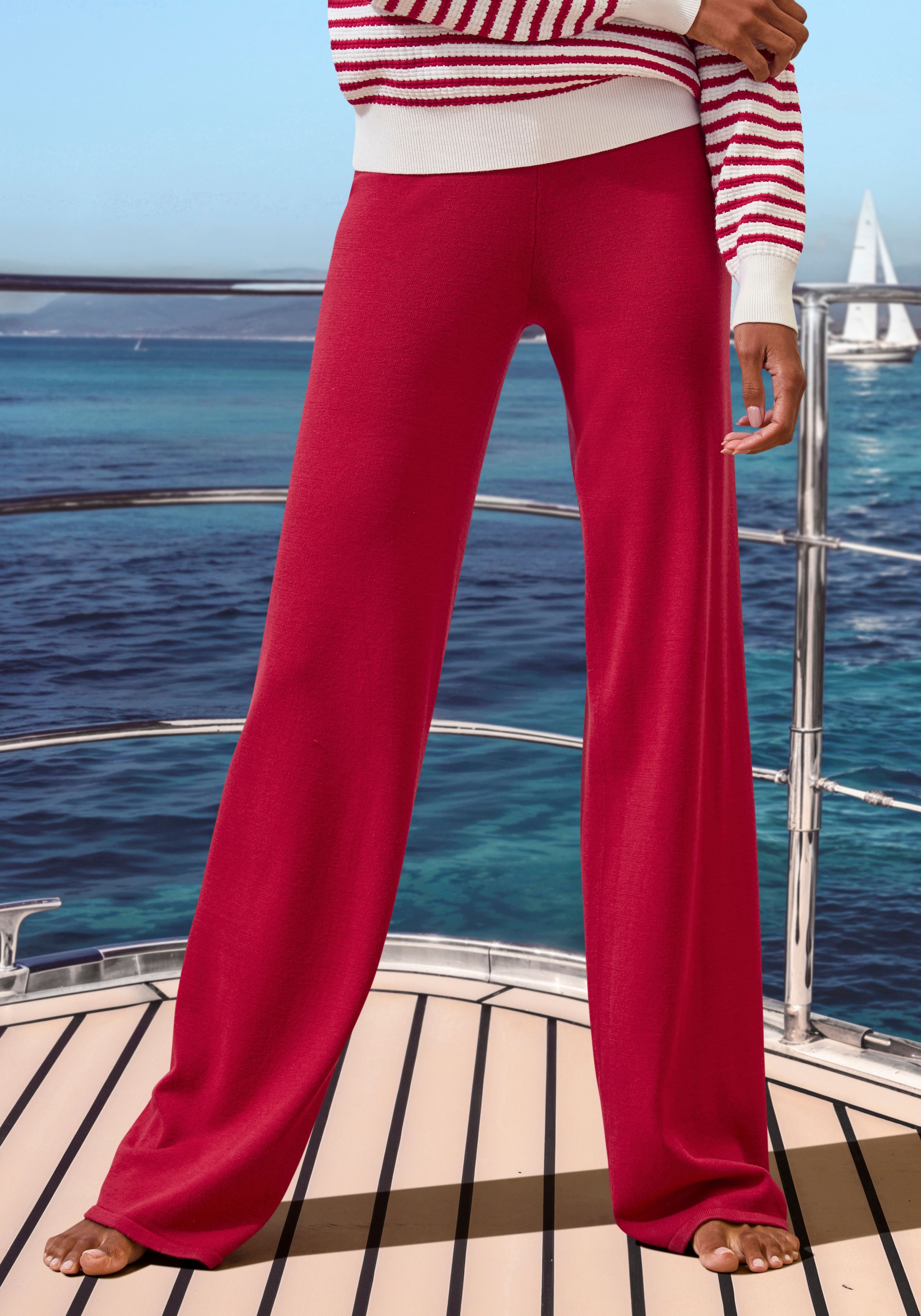 French Connection Pantalon lounge  pantalon détente en maille fine douce, vêtements d'intérieur