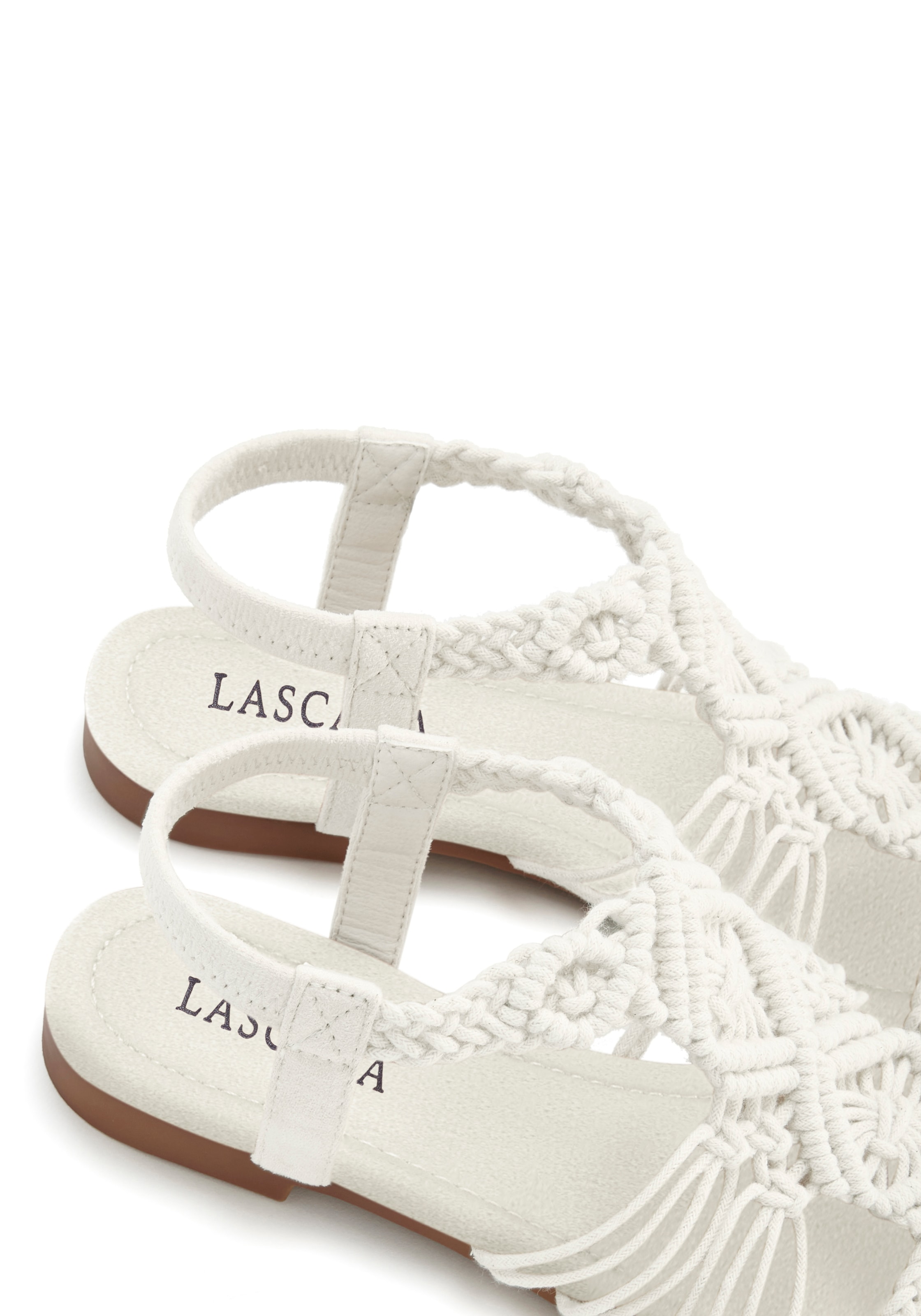 LASCANA Sandale »Sommerschuh«  sandalette, chaussure d’été avec bride élastique VEGAN