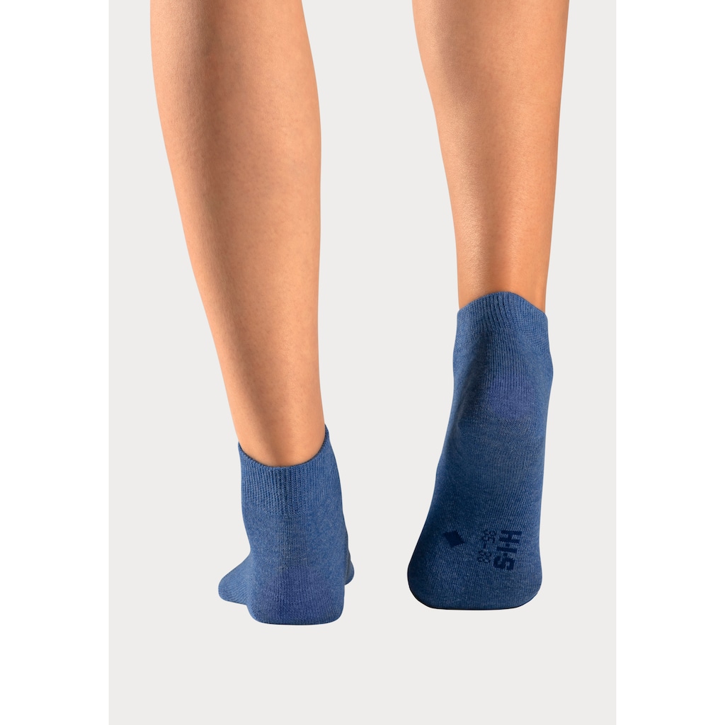H.I.S Kurzsocken, (Packung, 10 Paar), mit eingestrickten Symbolen