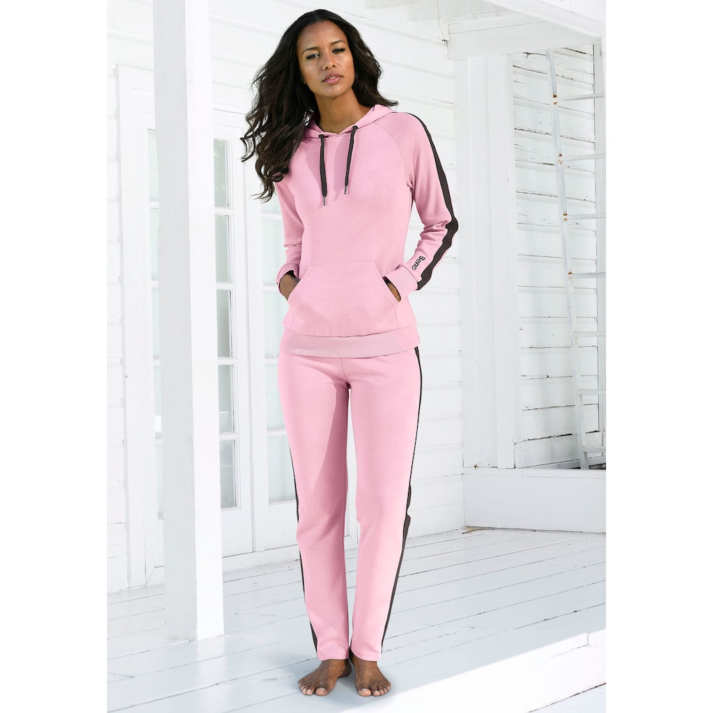 Bench. Loungewear Kapuzensweatshirt, mit Seitenstreifen und Kängurutasche, Loungeanzug, Hoodie
