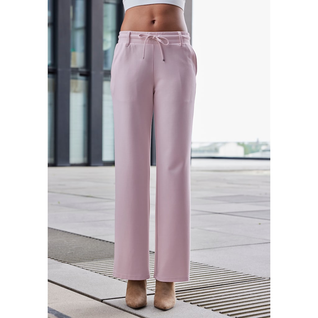 LASCANA Homewearhose, in weich fliessendem Material, Loungewear
