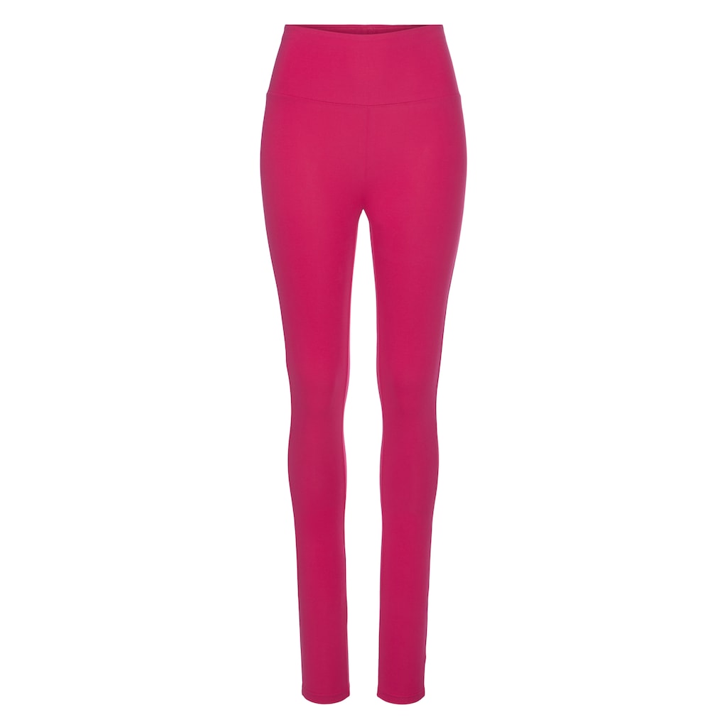 LASCANA Leggings, mit breitem Bündchen
