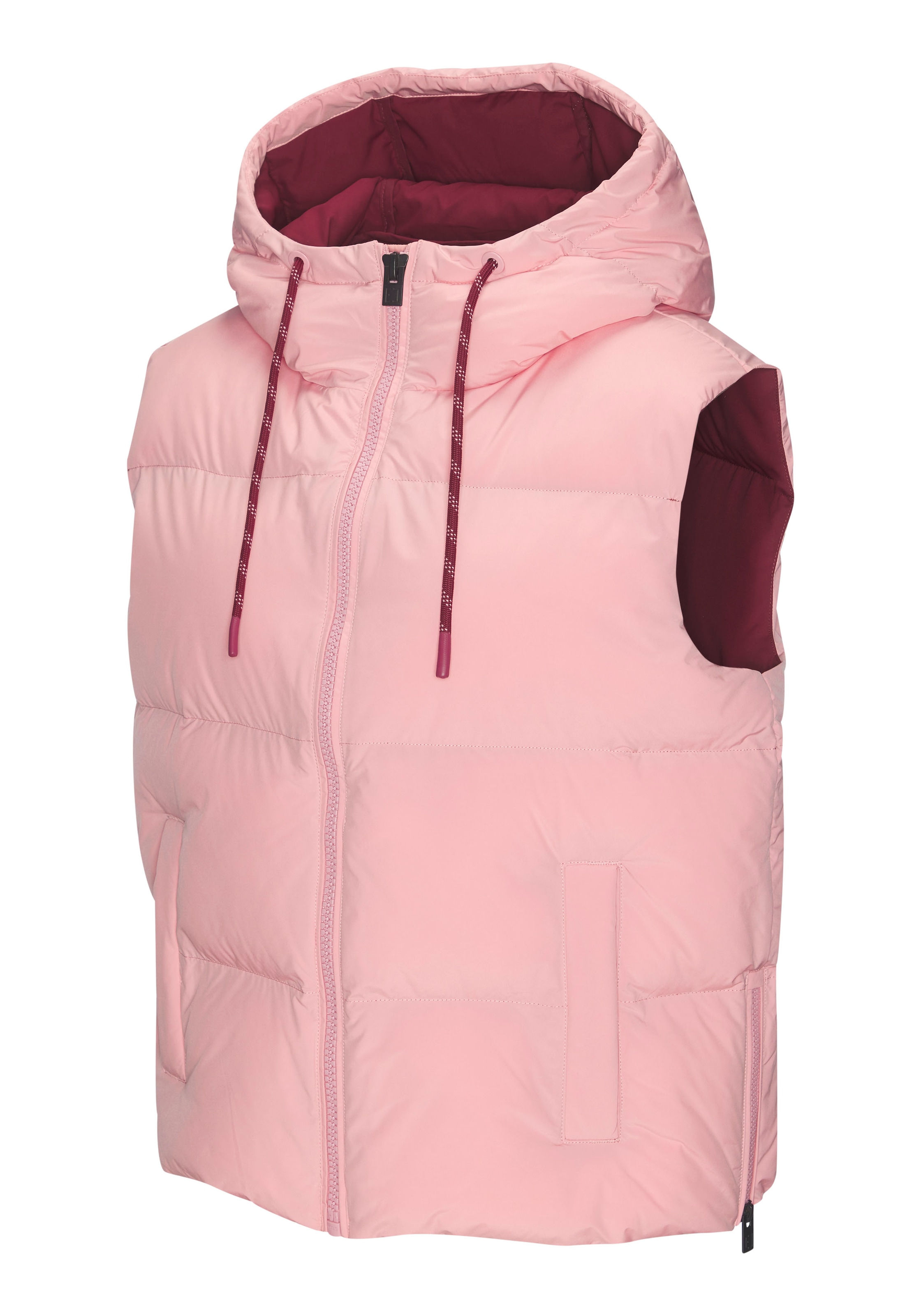 Elbsand Steppweste , mit grossem Logoprint auf dem Rücken
