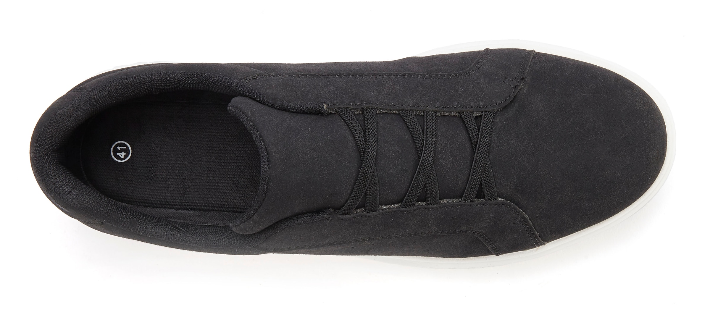 John Devin Sneaker »Freizeitschuh,«, mit elastischen Bändern für schnelles Reinschlüpfen, Unisex VEGAN