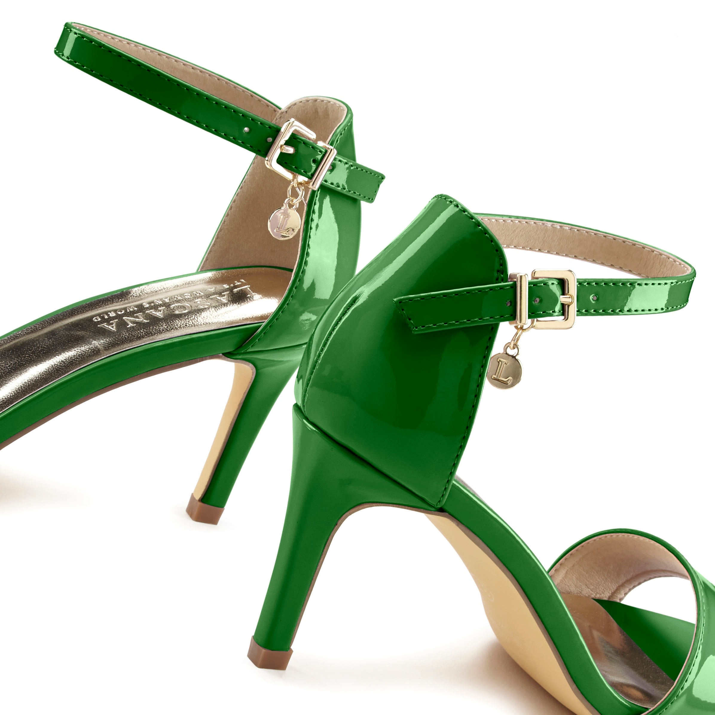 LASCANA High-Heel-Sandalette »Sommerschuh«, im zeitlosen Design, Riemchensandalette VEGAN