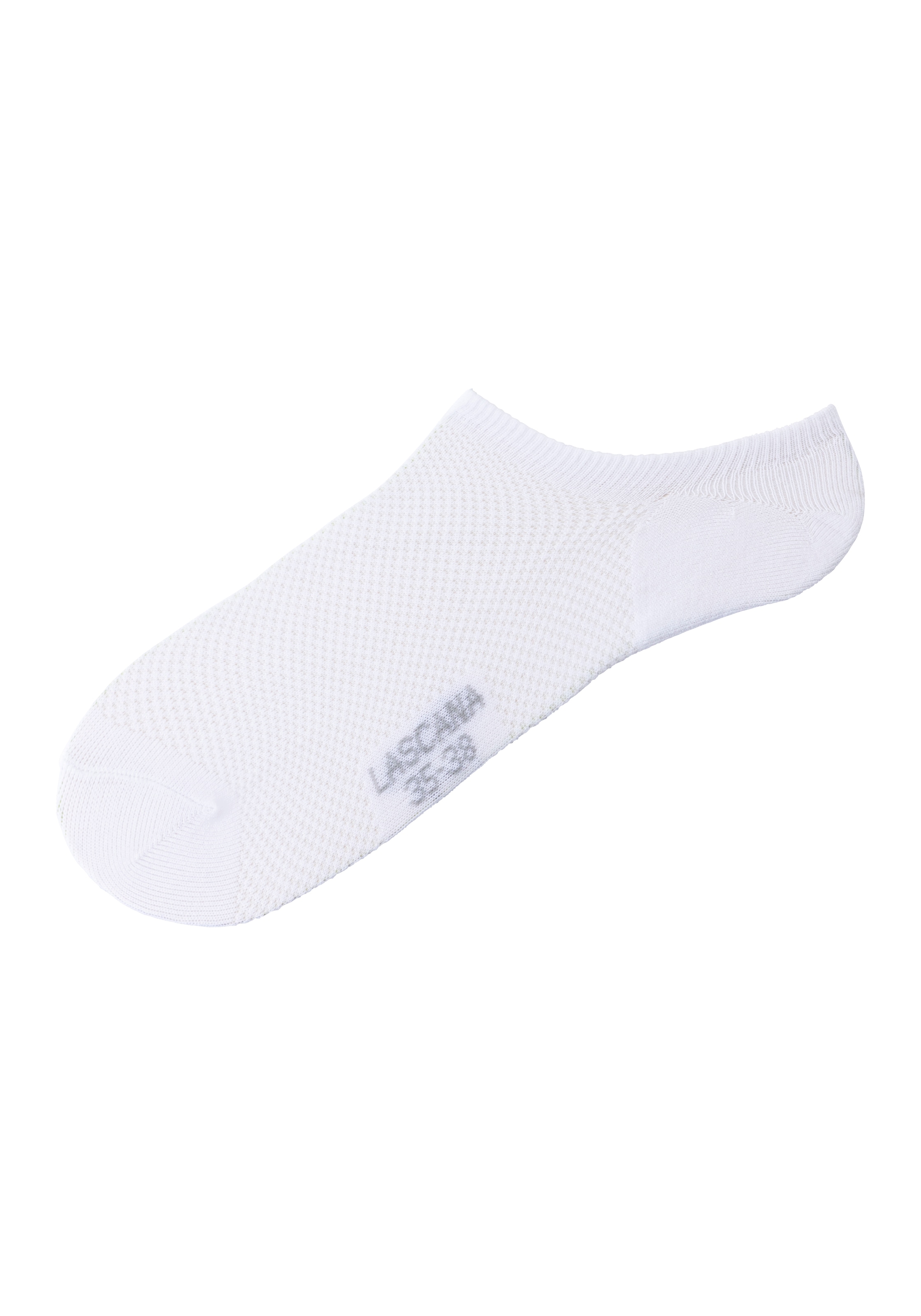 LASCANA ACTIVE Sneakersocken, (Packung, 7 Paar), mit Pikeestruktur