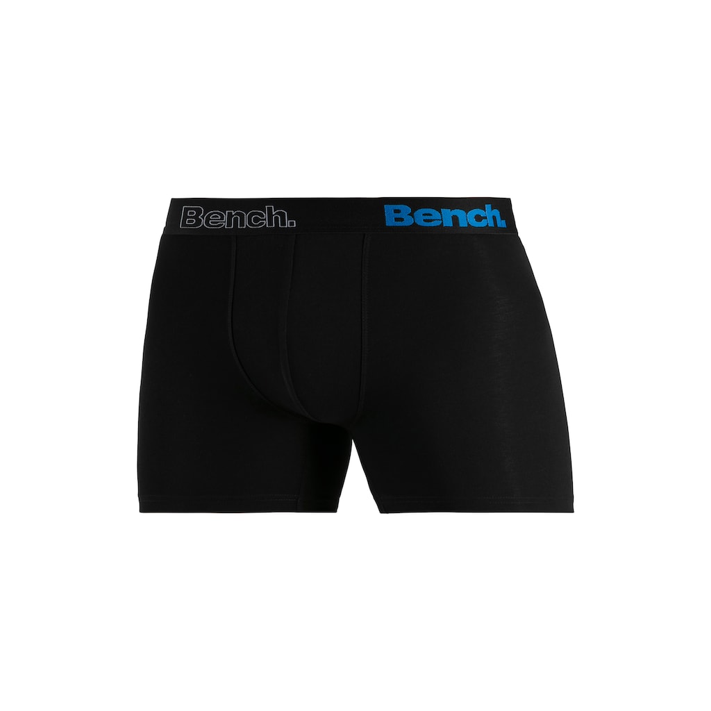 Bench. Langer Boxer »Boxershorts für Herren«, (Packung, 4 St.), Unterhosen mit Logoschriftzug im Bund