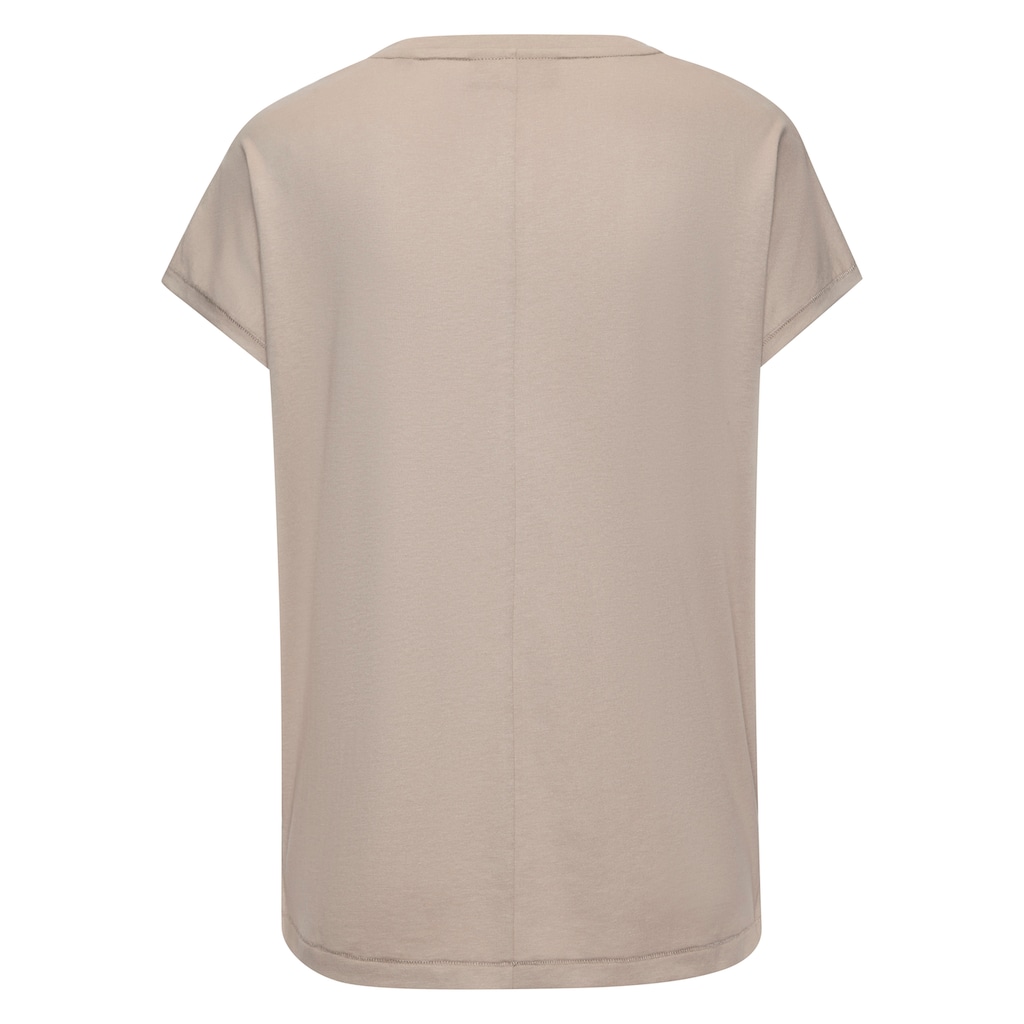 Elbsand V-Shirt, mit Logoprint, Kurzarmshirt, Basic