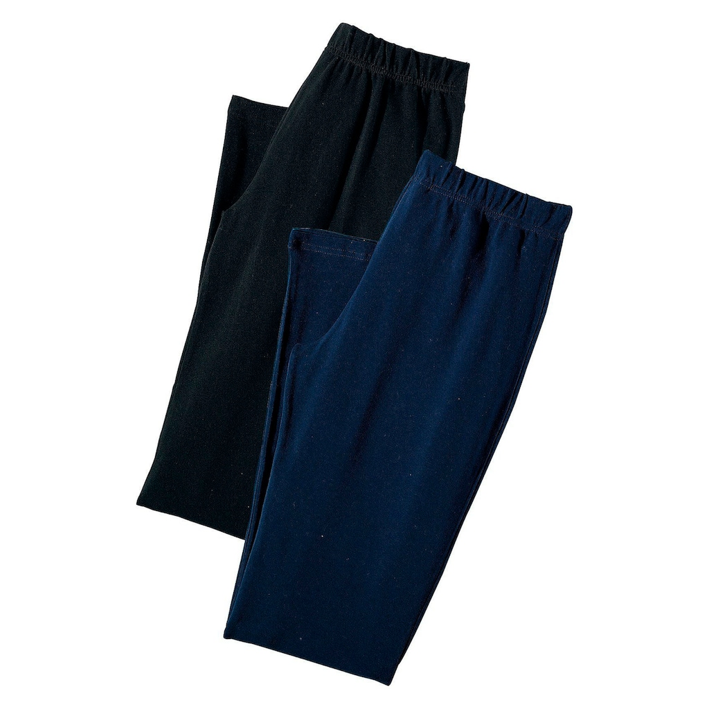 Vivance active Jazzpants, (2er-Pack), mit leicht ausgestelltem Bein, Loungewear
