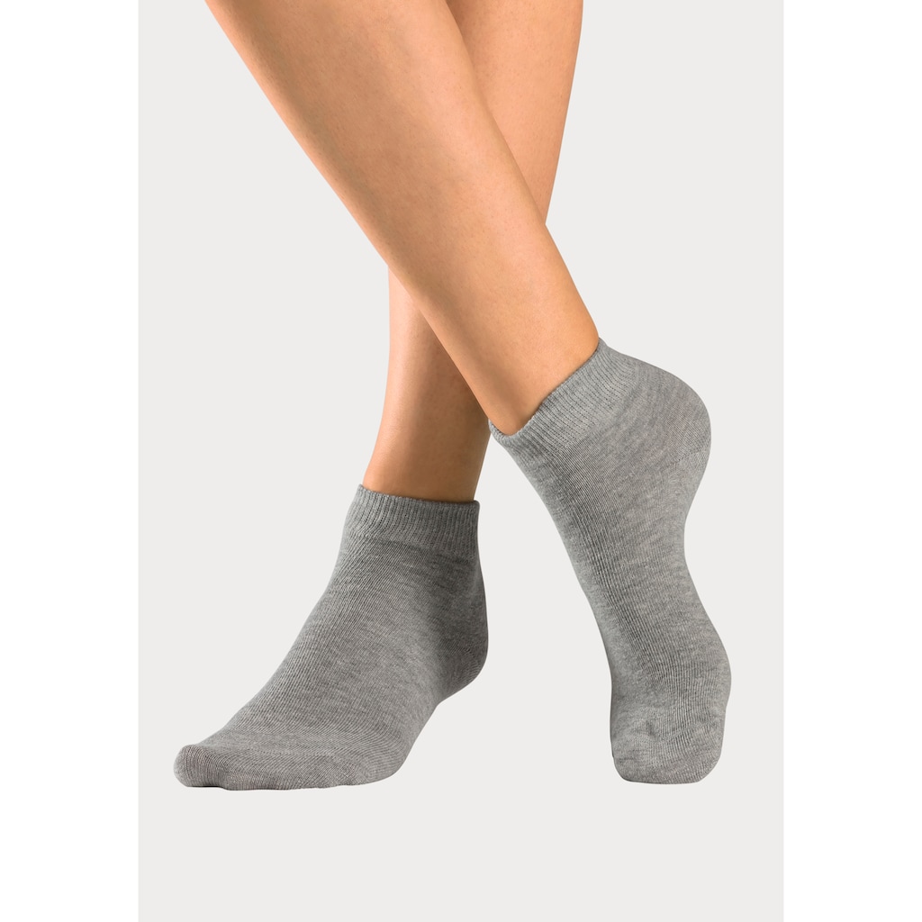 H.I.S Kurzsocken, (Packung, 10 Paar), mit eingestrickten Symbolen