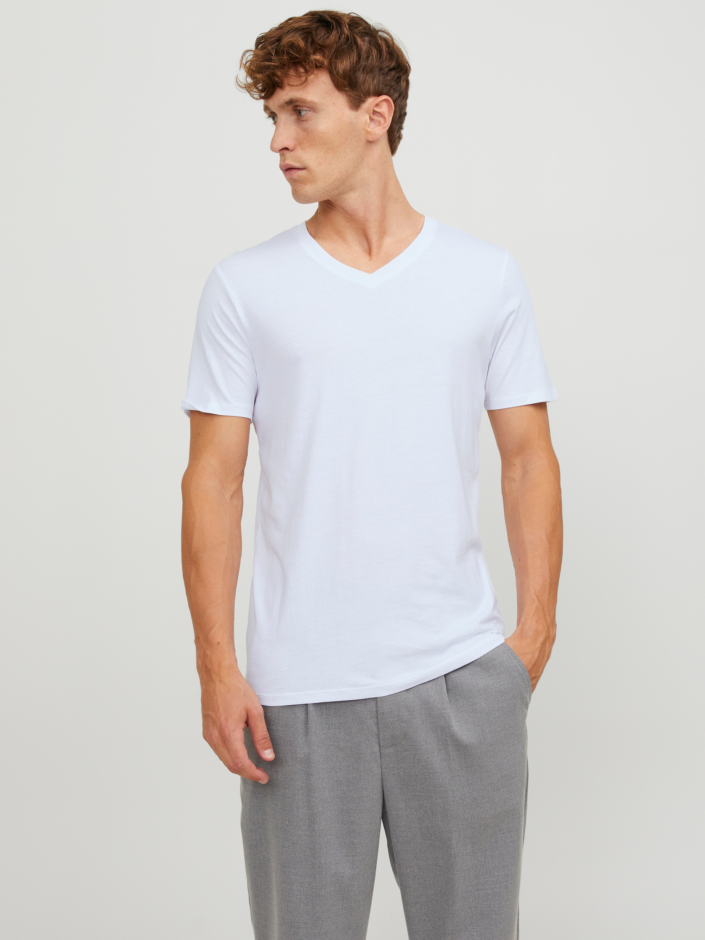 Jack & Jones T-shirt »V-Neck« 2er-Pack, 