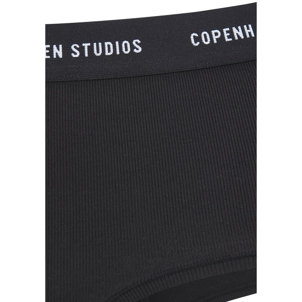 Copenhagen Studios Panty »mit softem Logobund«, (2er-Pack), aus gerippter Bio-Baumwollqualität