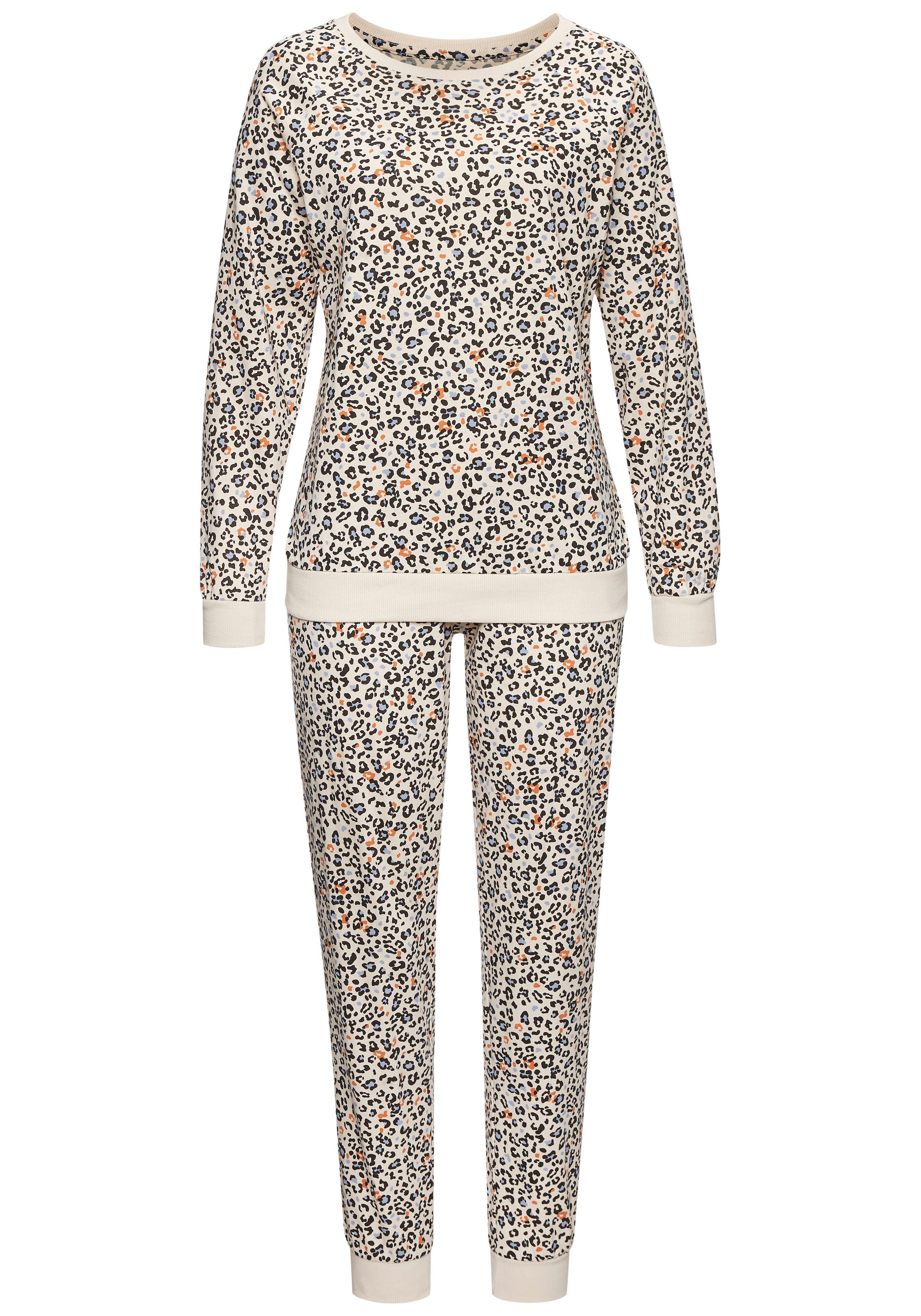 Vivance Dreams Pyjama, (2 tlg.), mit schönem Animalprint