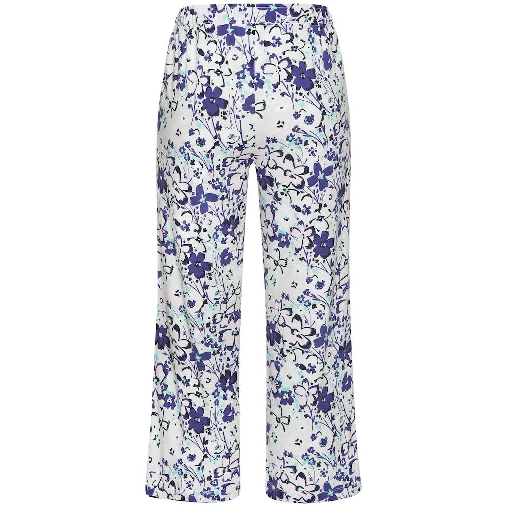 s.Oliver Pyjamahose, mit schönem Allover-Print
