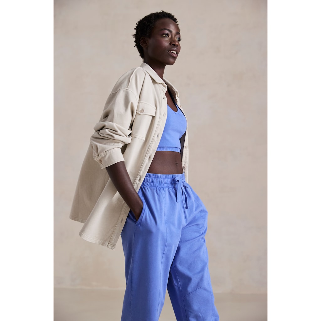 Buffalo Blusenshirt, Loungeshirt im Used-Look, Loungewear