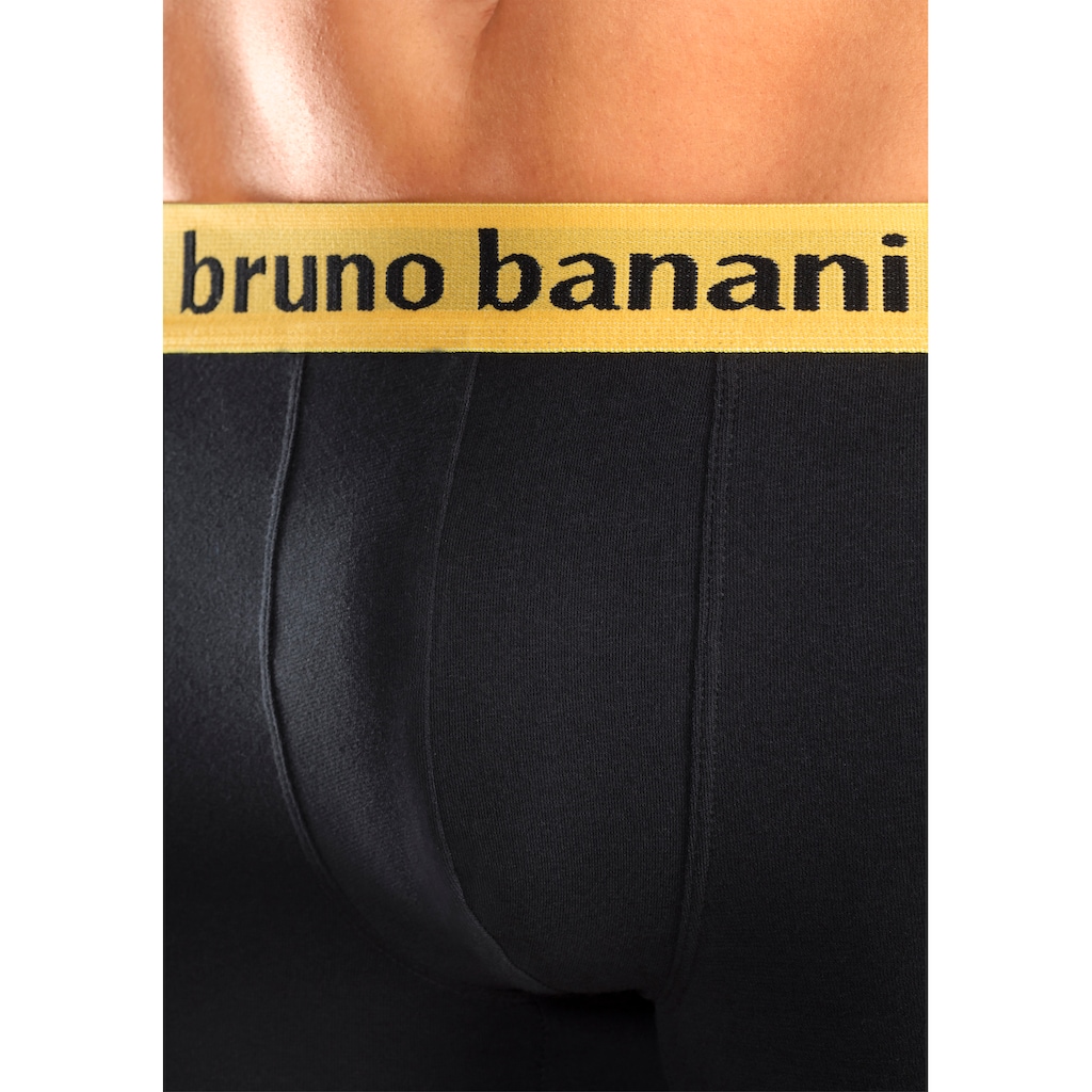 Bruno Banani Boxer »Boxershorts für Herren«, (Packung, 4 St.), mit längerem Bein und auffälligen Logobund