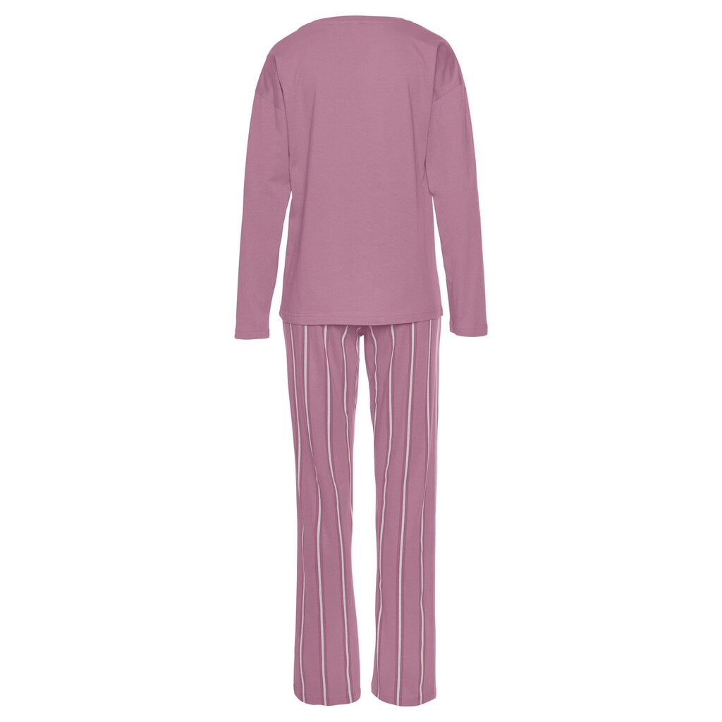Vivance Dreams Pyjama, (2 tlg.), mit Frontdruck
