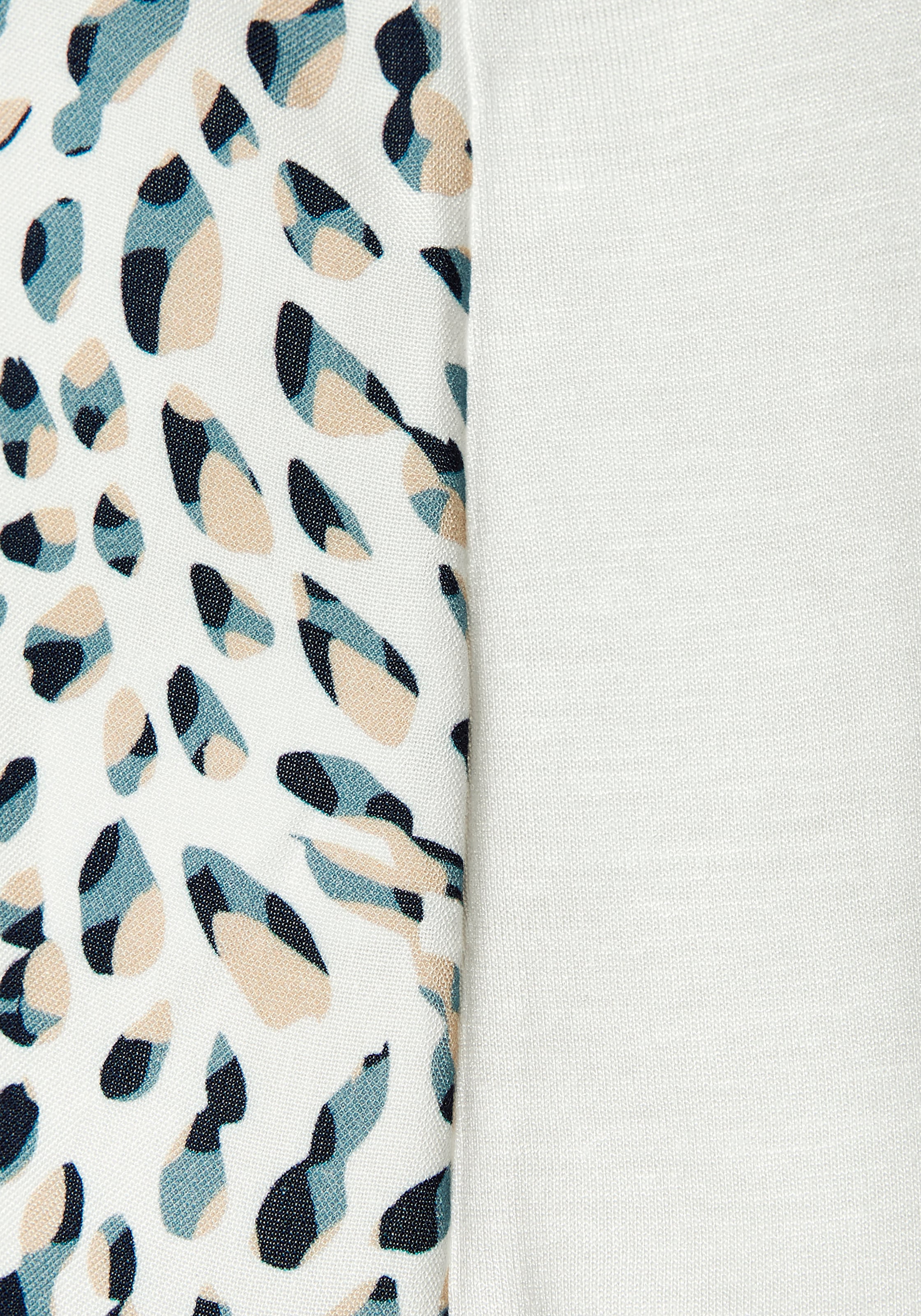 Beachtime T-shirt long aus Materialmix