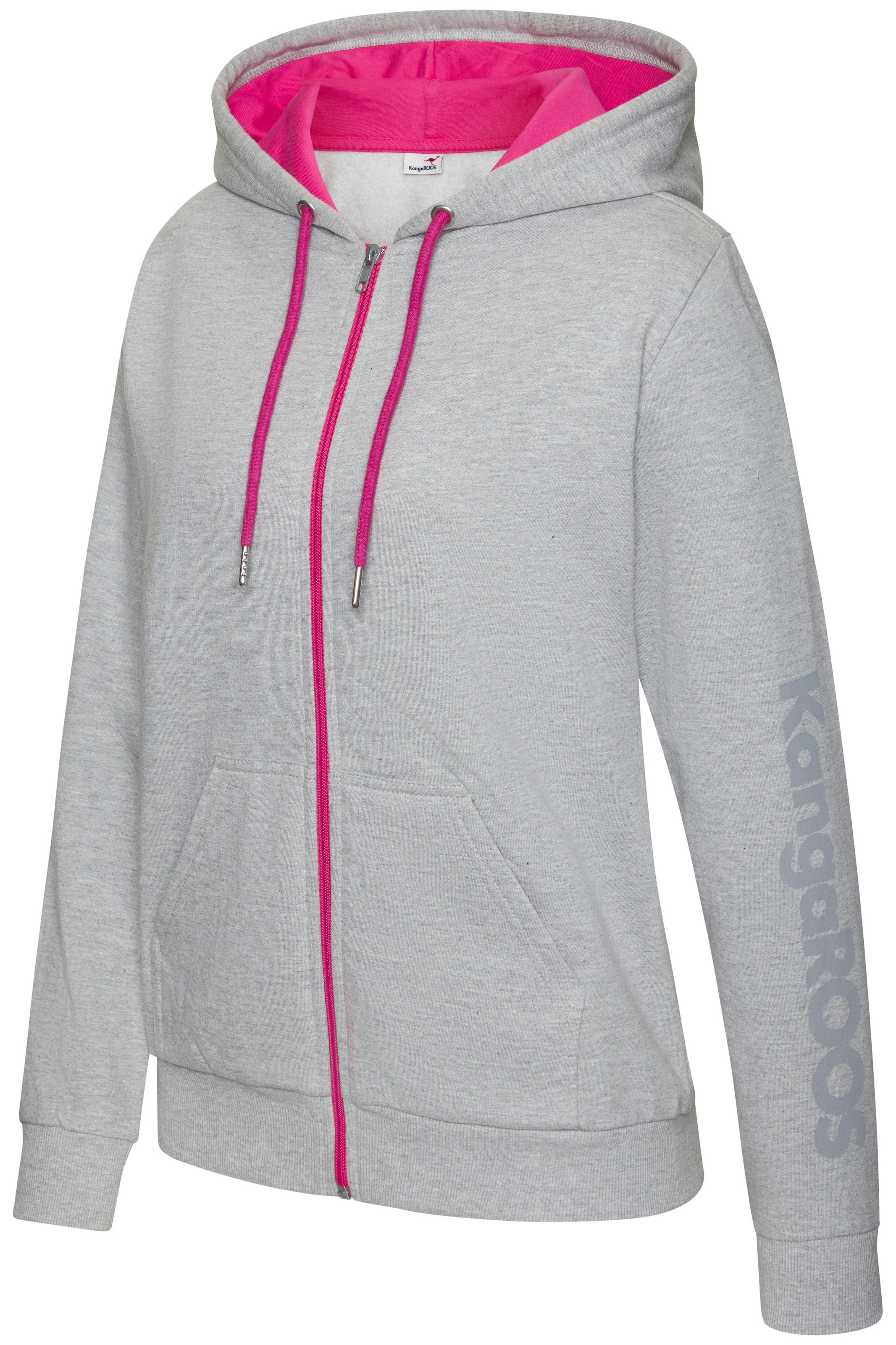 KangaROOS Sweatjacke, mit kontrastfarbenen Details, Loungewear