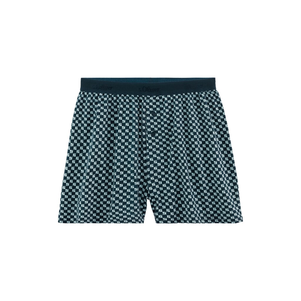 s.Oliver Weiter Boxer, (Packung, 2 St.), unifarben und gemustert