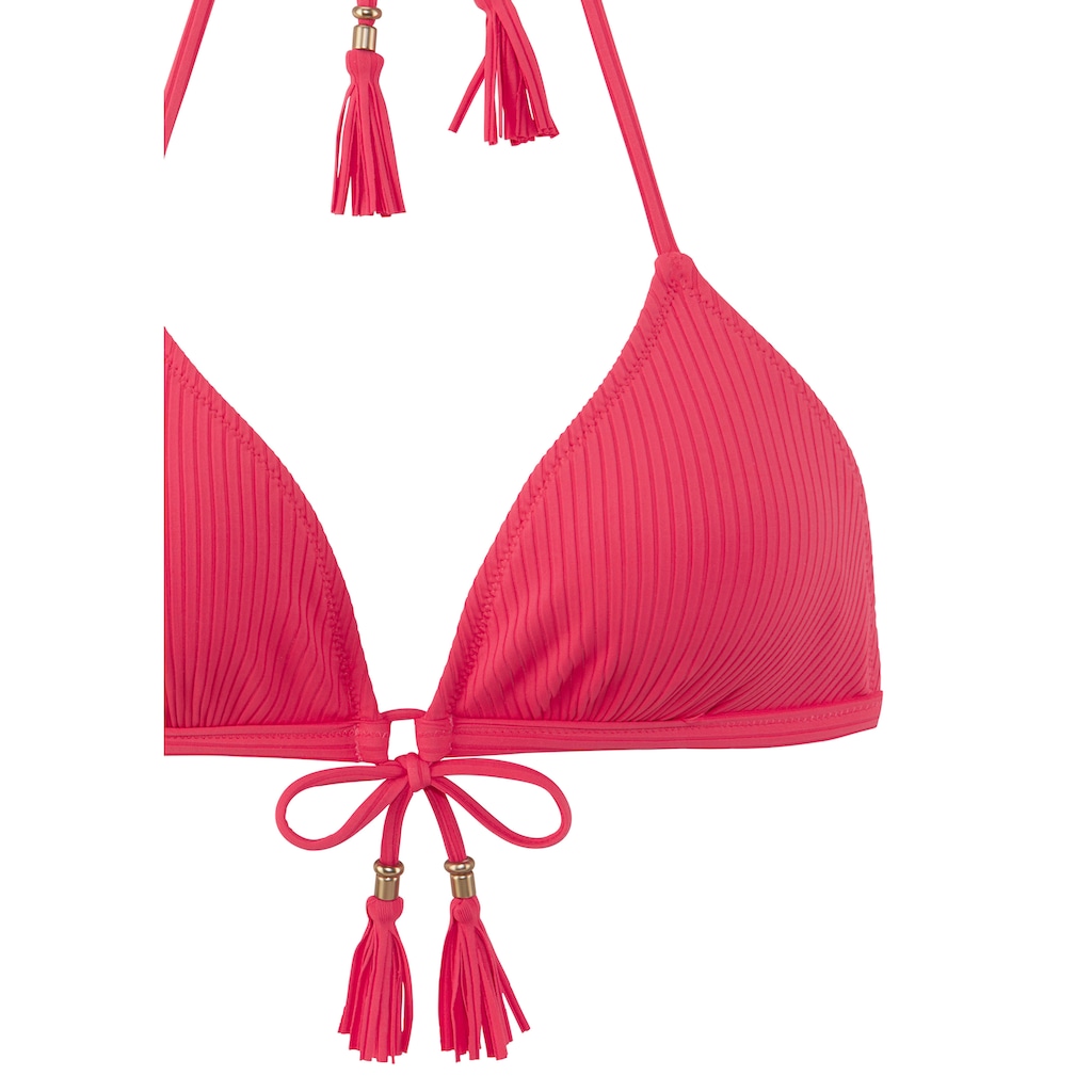 Elbsand Triangel-Bikini, aus trendiger Rippware
