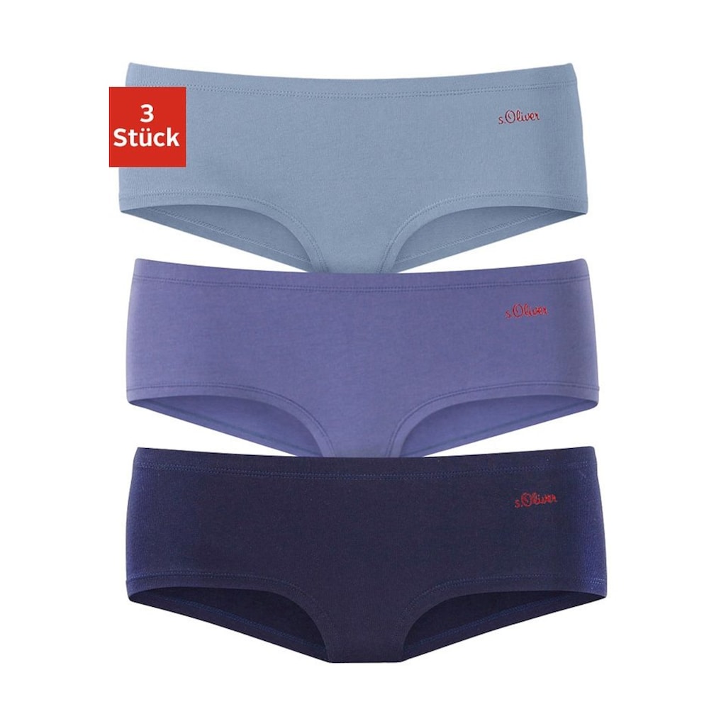 s.Oliver Hipster, (3er-Pack), aus elastischer Baumwoll-Qualität