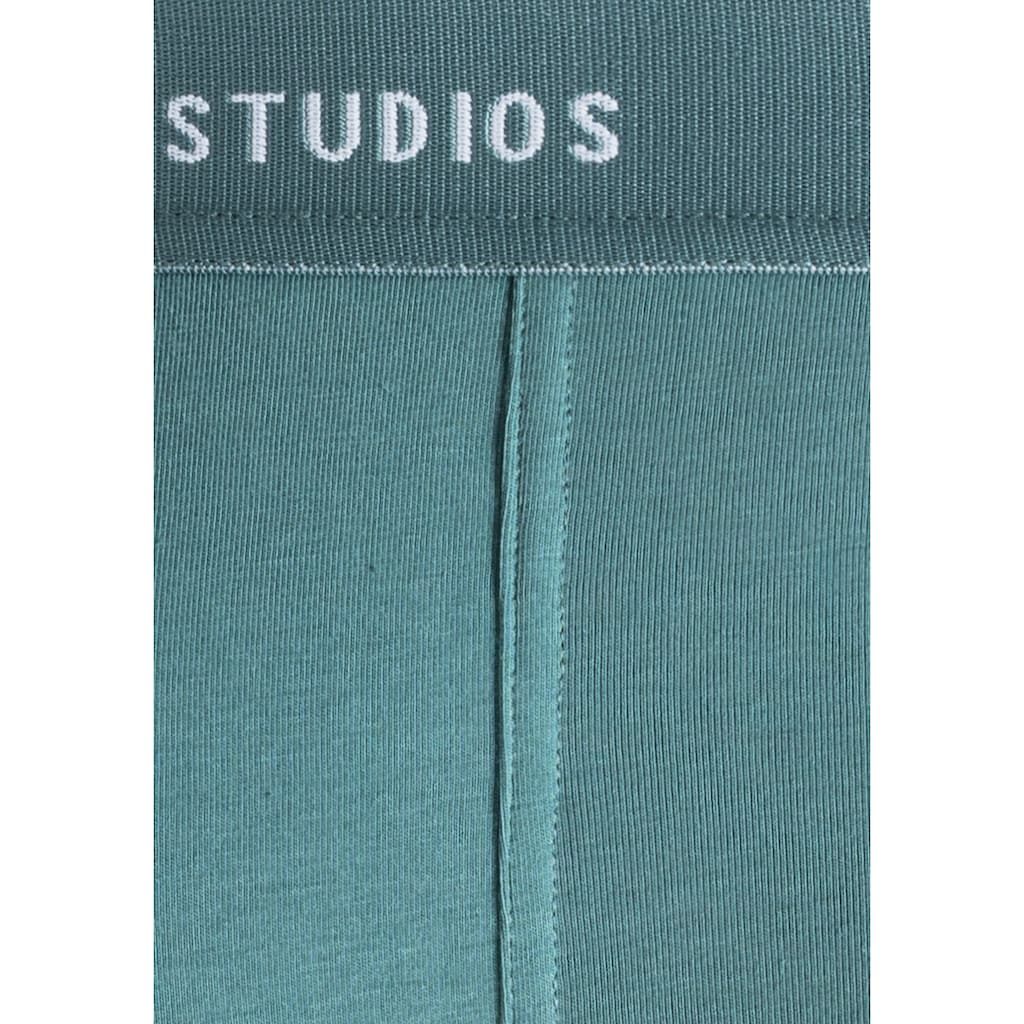 Copenhagen Studios Boxer »Boxershorts für Herren«, (3 St.), mit farbigem Logo-Bund
