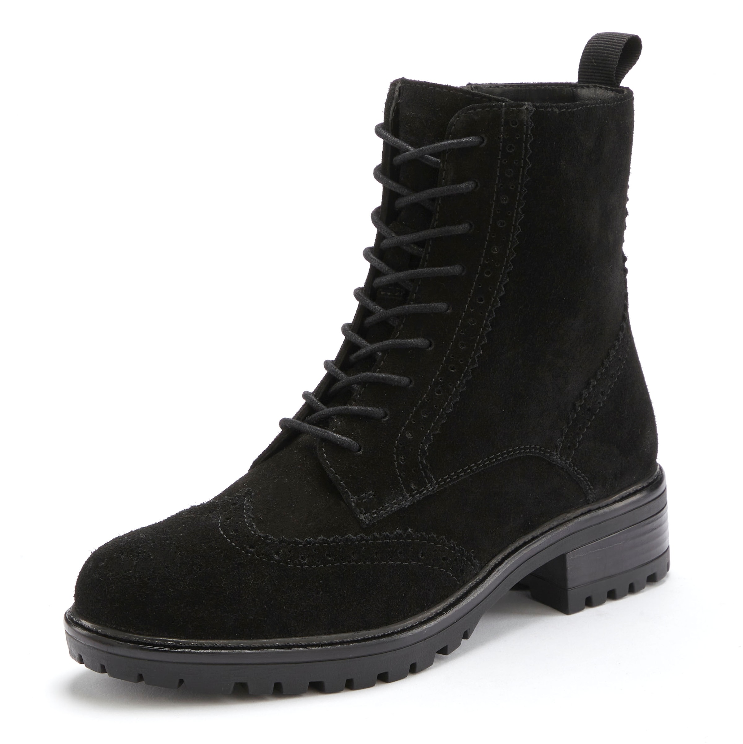 LASCANA Stiefelette »Stiefel, Boots, Schnürboots, Schnürstiefelette«, aus Leder