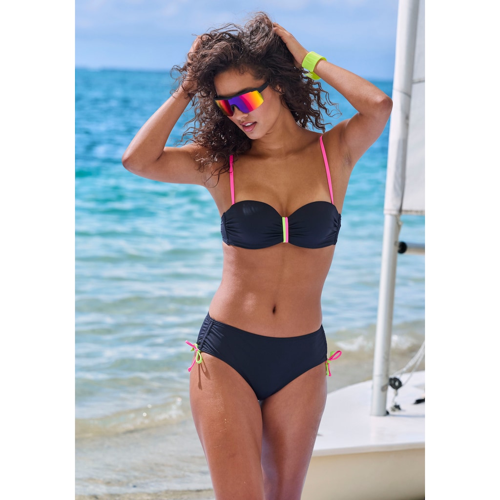 Buffalo Bikini-Hose »Pop«, Mit seitlicher Raffung