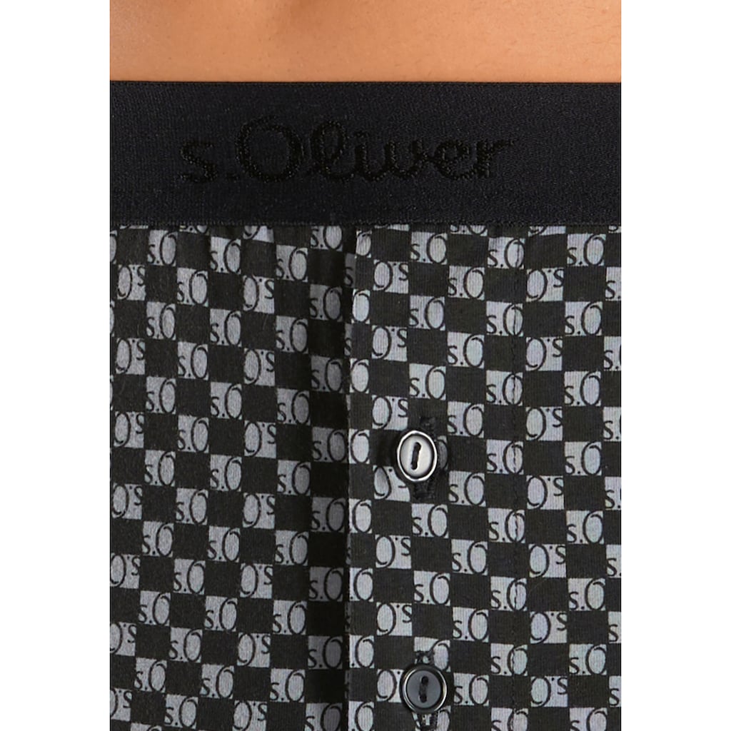 s.Oliver Weiter Boxer, (Packung, 2 St.), unifarben und gemustert
