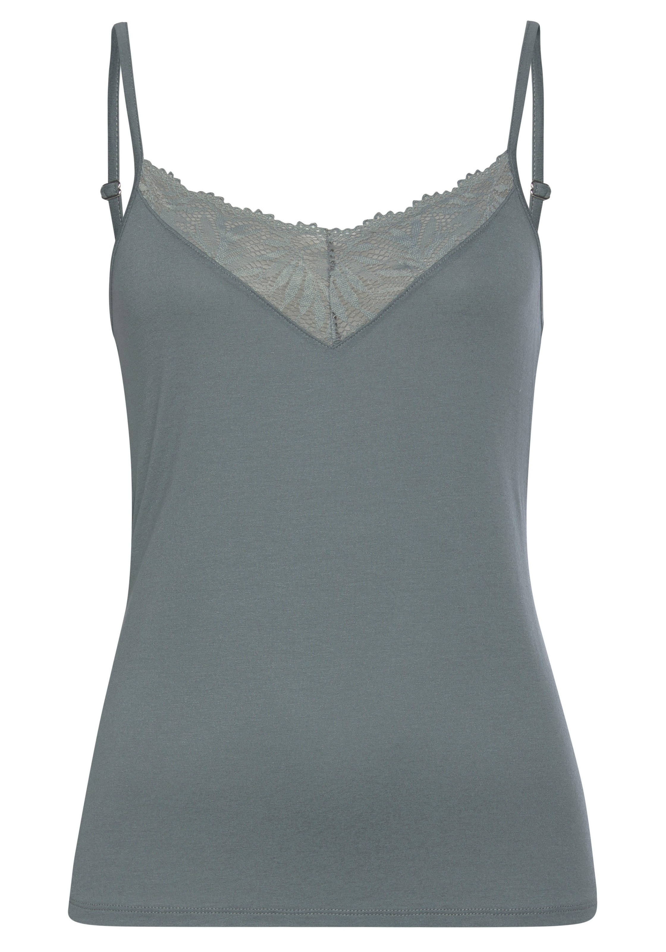 LASCANA Spitzentop mit edlen Spitzendetails