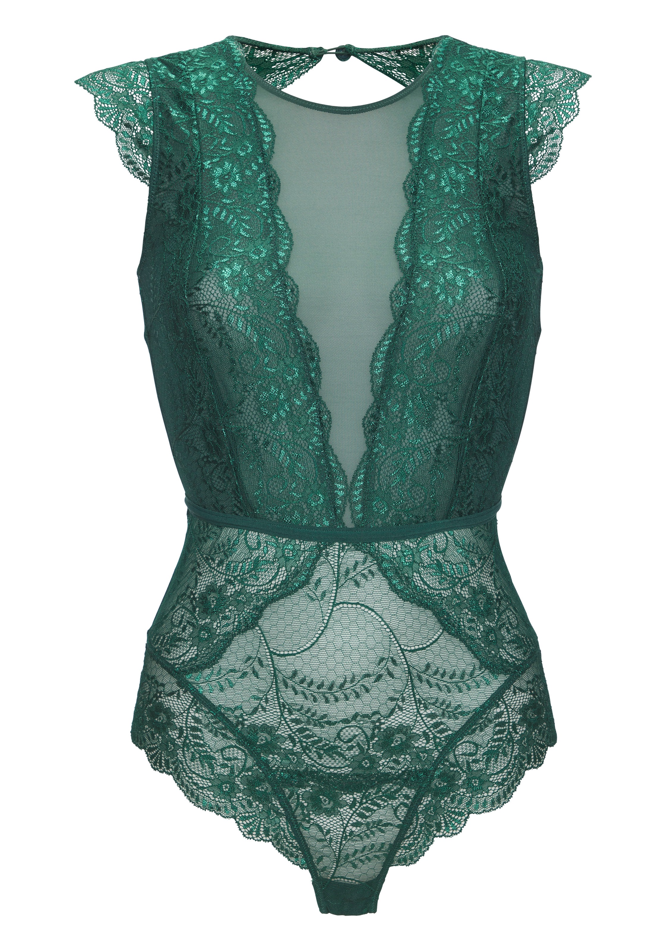 LASCANA Body, aus transparenter Spitze und Netzeinsätzen, sexy Dessous