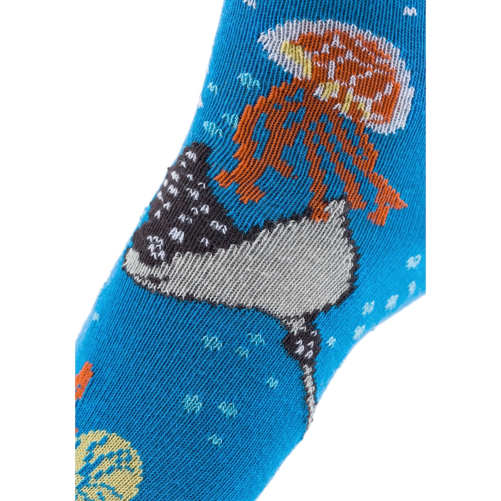 Arizona Socken, (Packung, 5 Paar), mit Meeresmotiven