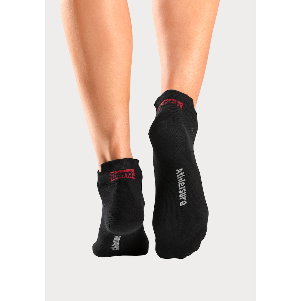 Bench. Sneakersocken, (Packung, 6 Paar), mit Lüftungskanälen in Netzstruktur