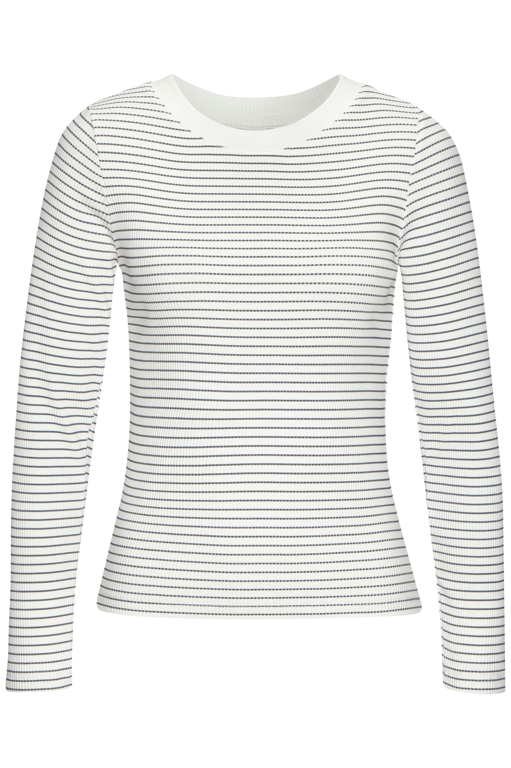 LASCANA Langarmshirt aus Rippware, Streifenshirt